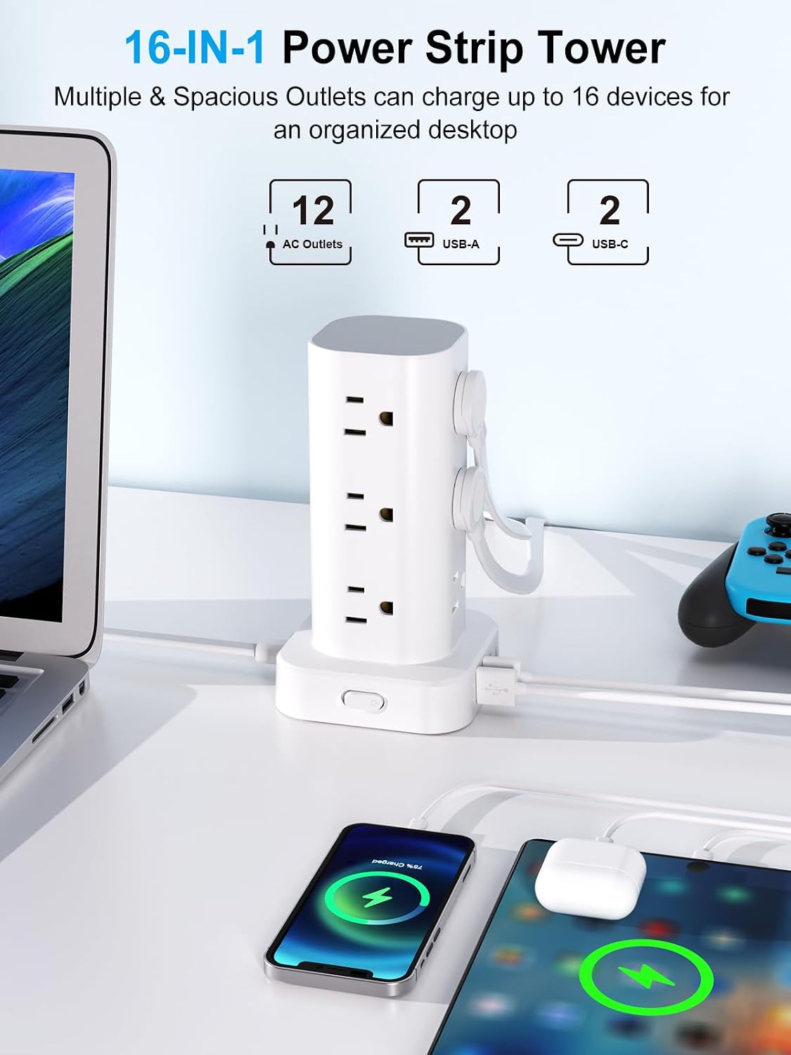 LENCENT LCMY1-B0DF55G2PR Electrical-Power-Strips - View #2