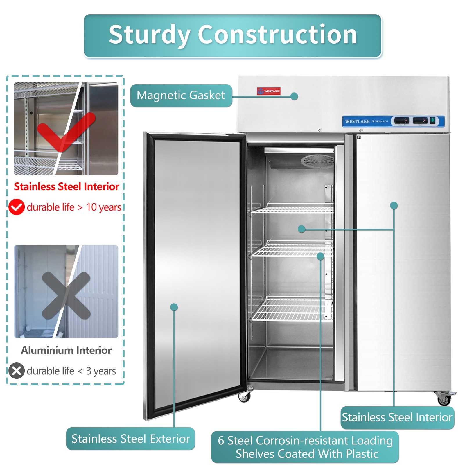Jeremy Cass GWCLWASH93 Commercial-Refrigerators - View #3