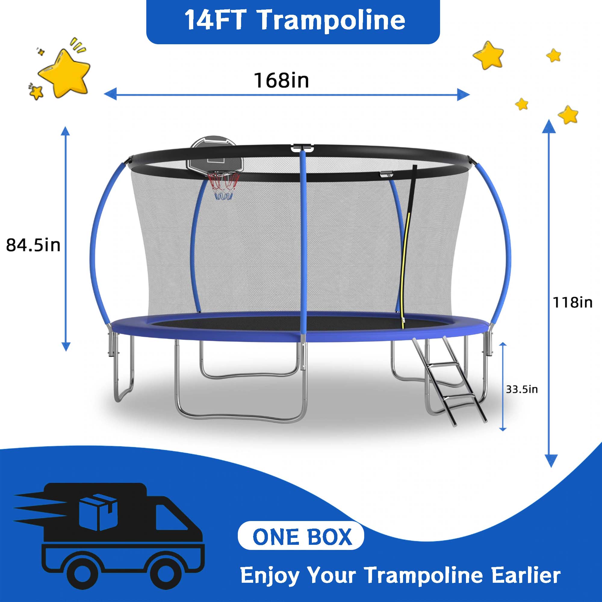 Fun Orange FUN25BC16 trampolines - View #2