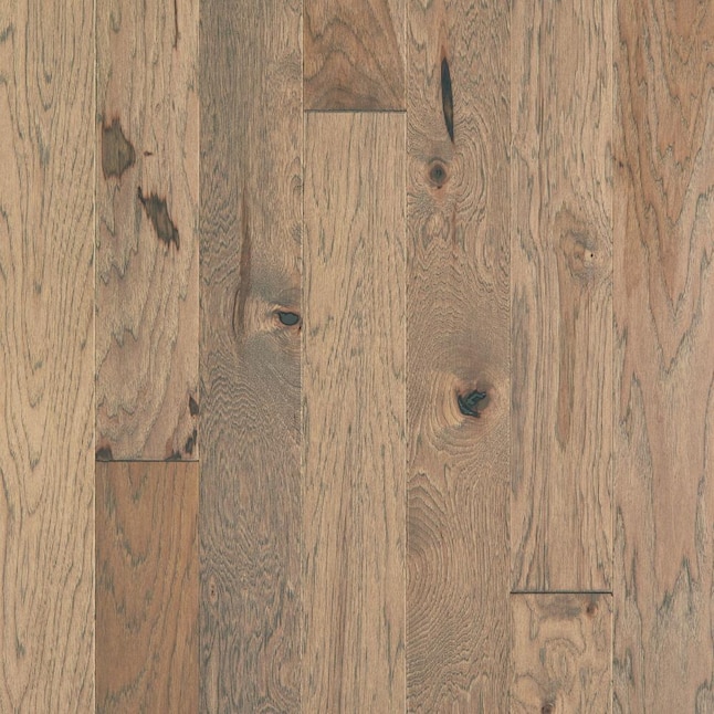 Shaw Farmhouse Hemp Hickory 5-in Wide x 3/8-in Thick Wirebrushed Engineered Hardwood  Flooring (23.66-sq ft) in the Hardwood Flooring department at Lowes.com