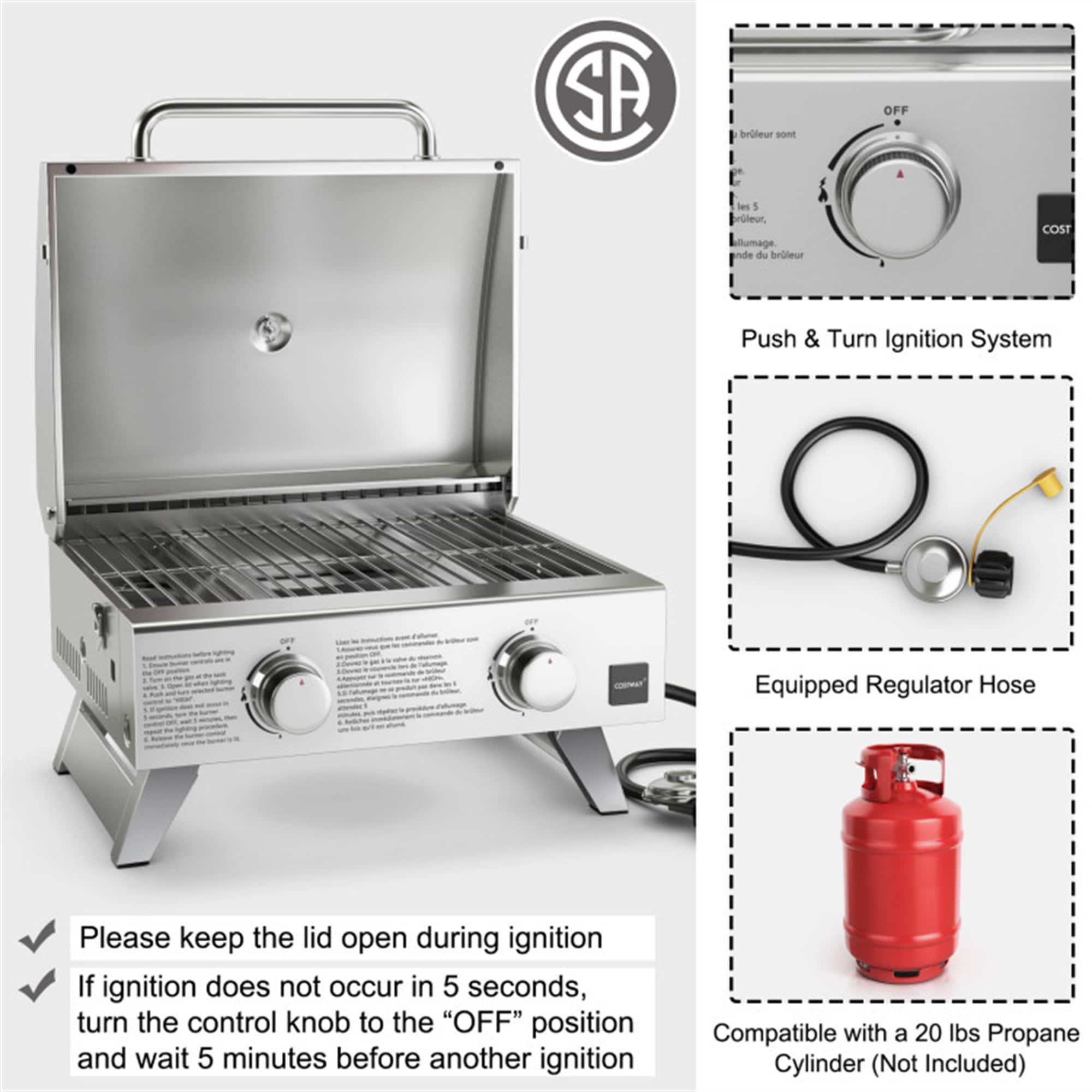 BABOOM BOM-11463SL-CO Tabletop-Grills - View #7