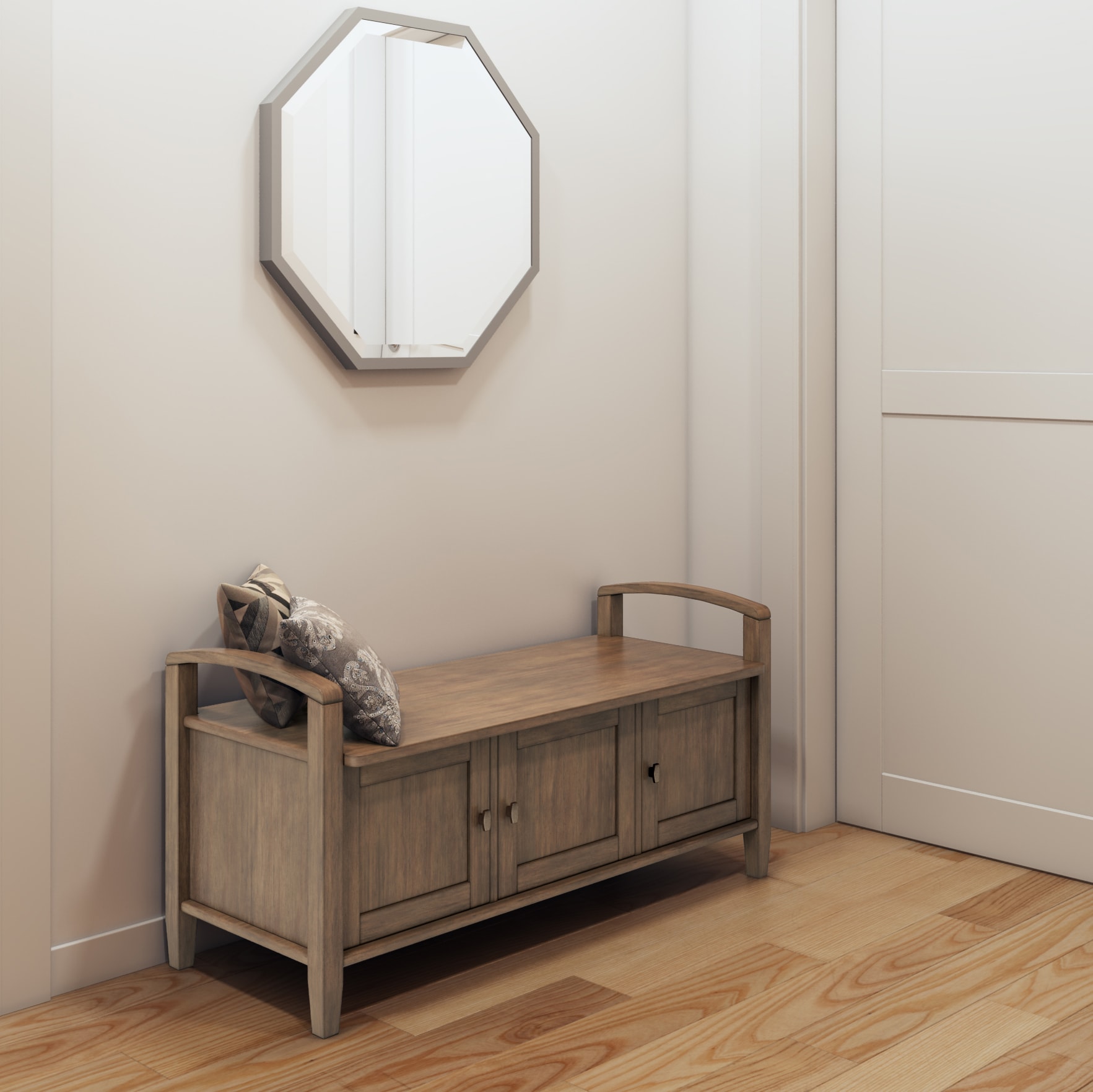 Simpli Home AXCWSH13-RNAB bench - View #6