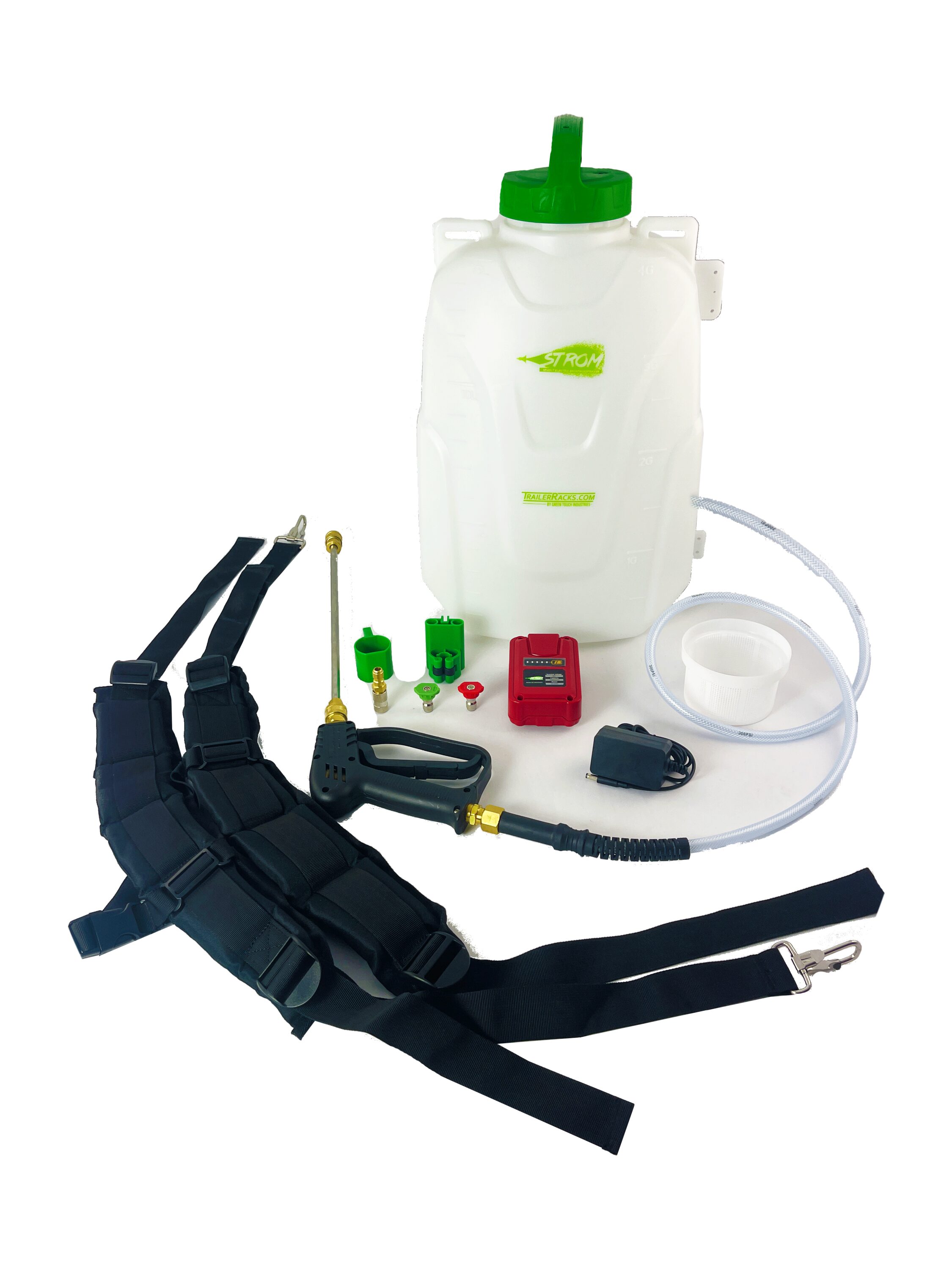 STROM QA101 4-Gallon 18-volt Battery Operated Plastic Backpack Sprayer