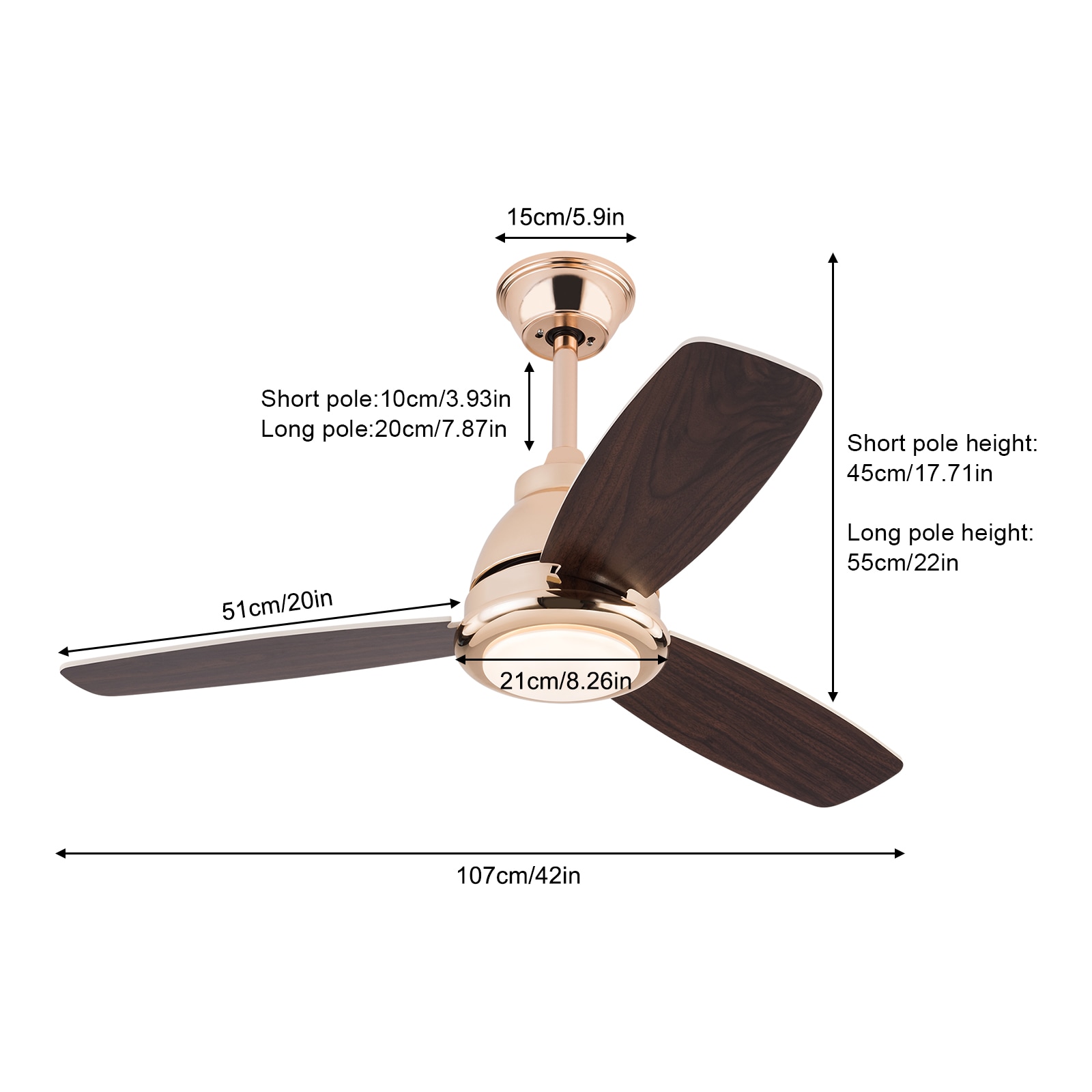 Oukaning JZUCOD-00960099 Ceiling-Fans - View #4