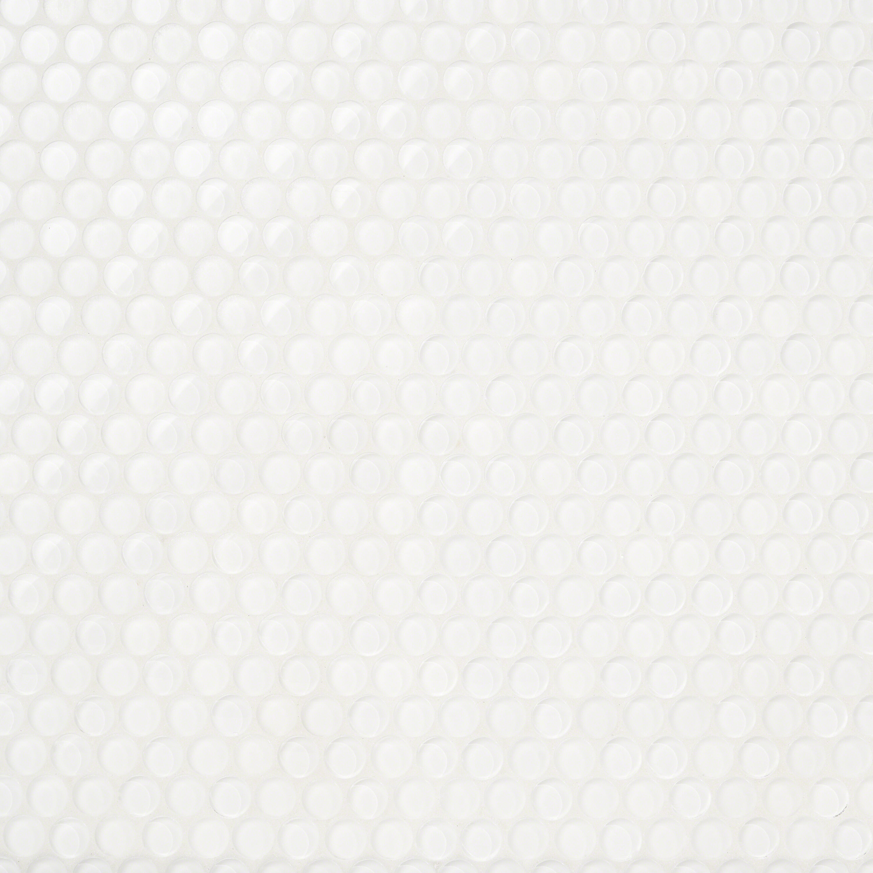 Artmore Tile EXT3RD100941 Lumin White 12-in x 12-in Multi-finish Glass Penny round Mosaic Wall Tile ( 0.96-sq ft Piece )