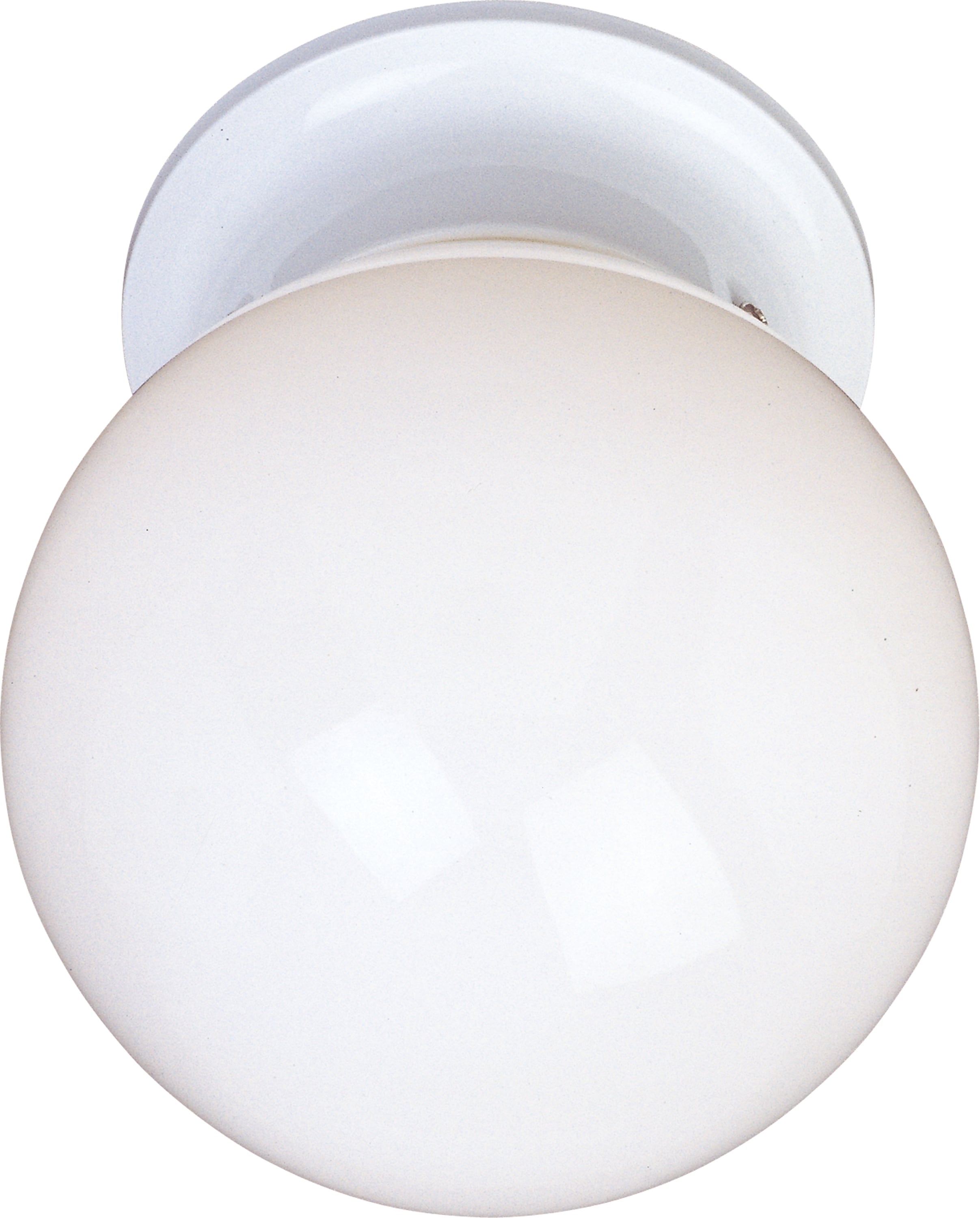 Maxim Lighting 5889WTWT Essentials 1 -Light 6-in Matte White Flush Mount Light