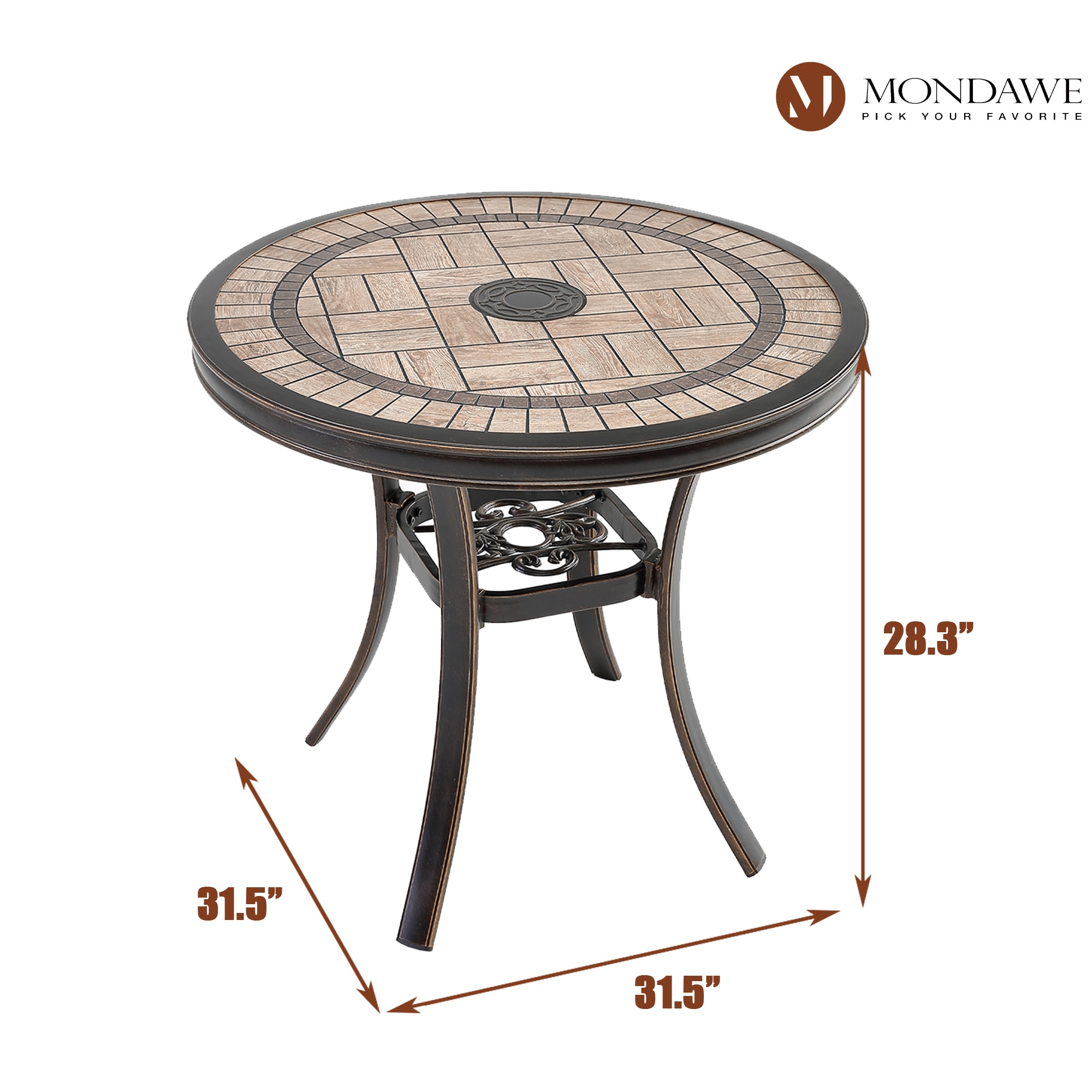 Mondawe 21OD092046FF Patio-Tables - View #7