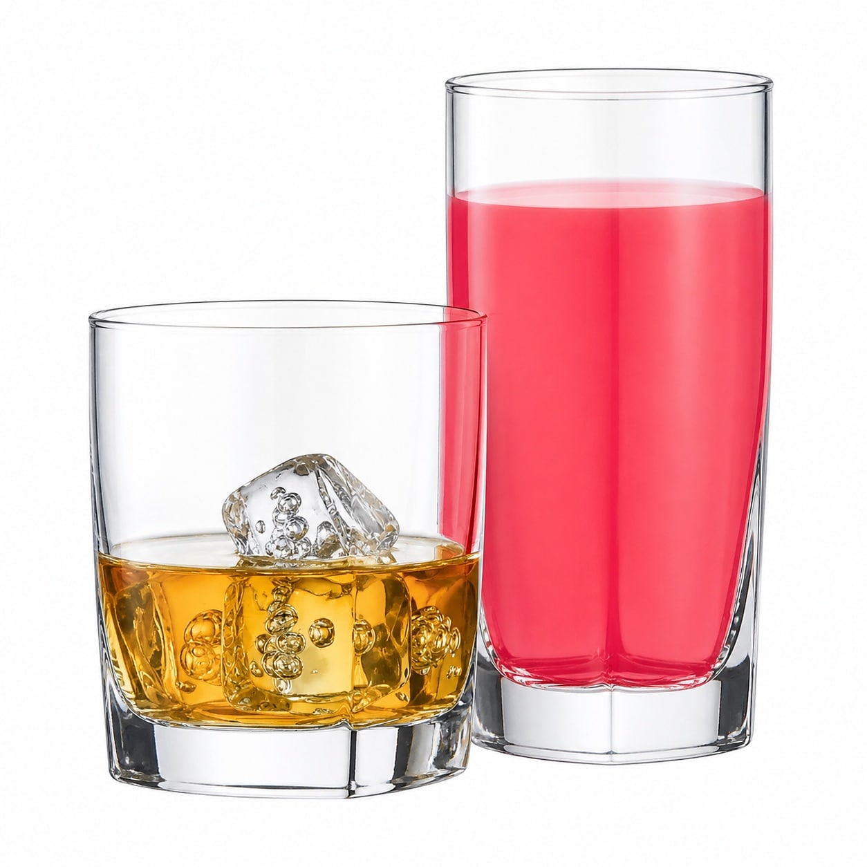 Baginizer 8 Piece All Purpose Drinking Glass Set For Cocktail Beer Coffee Water