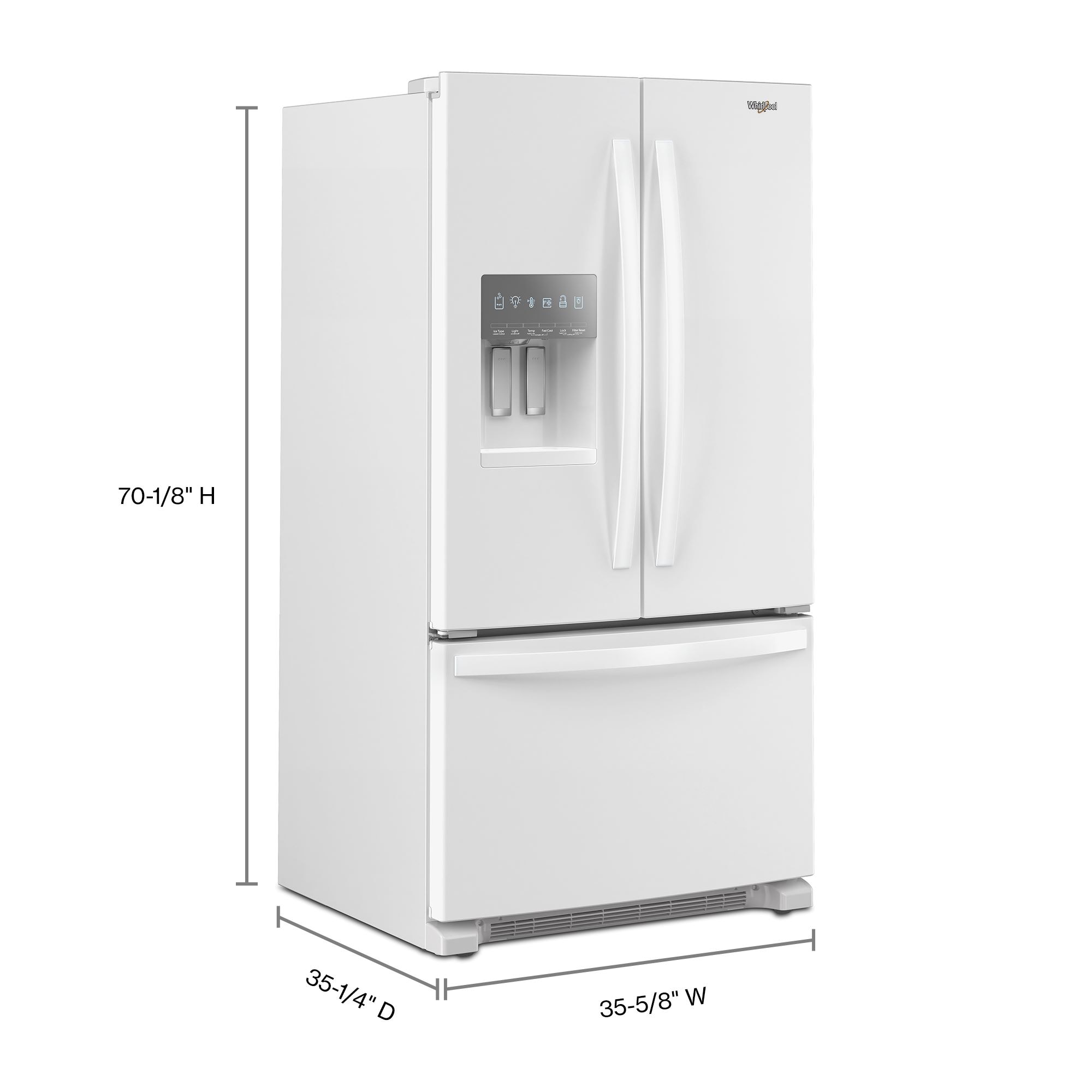 Whirlpool WRFF3436RW French-Door-Refrigerators - View #7