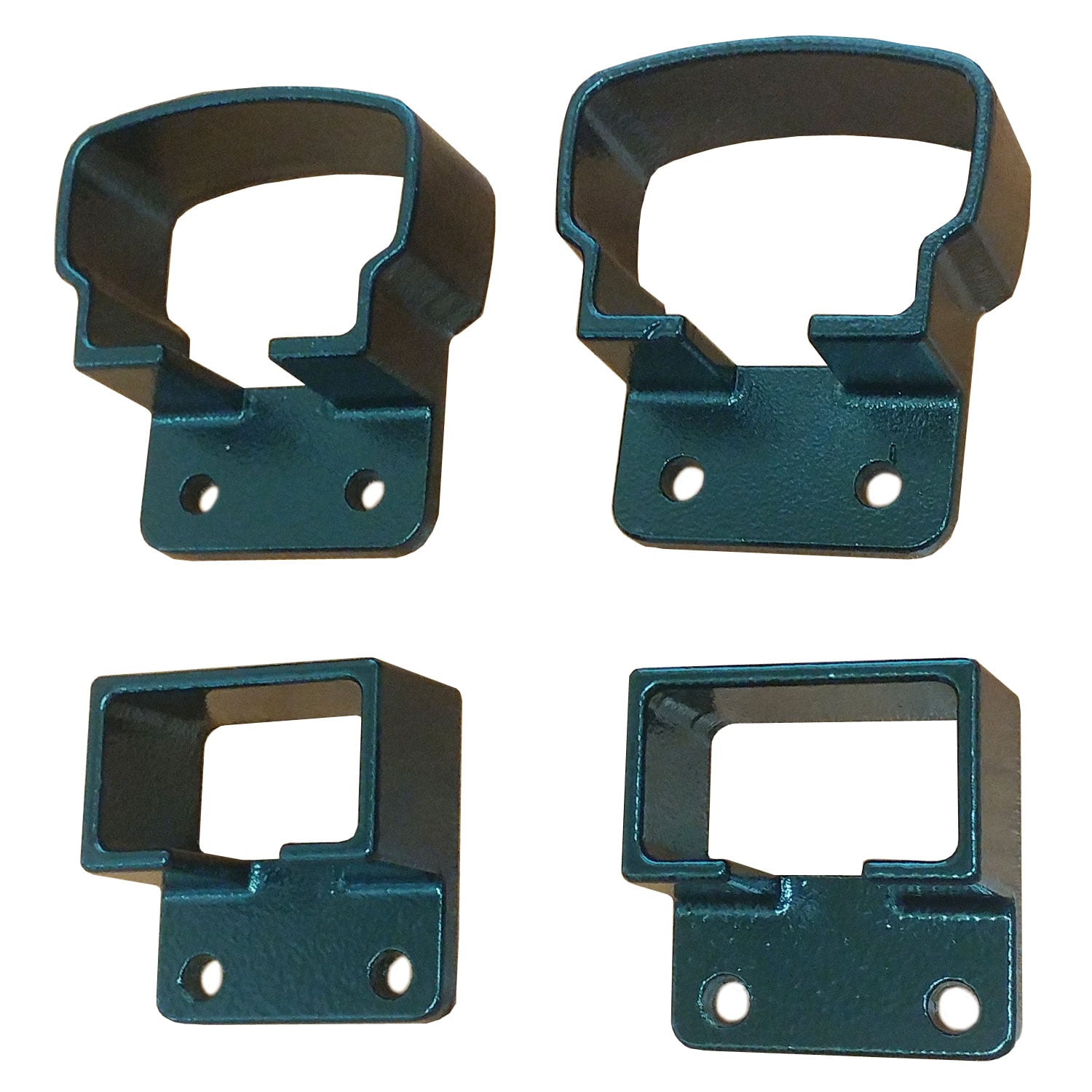 Wolf Handrail WHTBPM2HB 2-in Hammered Black Cast aluminum Fence mounting bracket For Metal fence