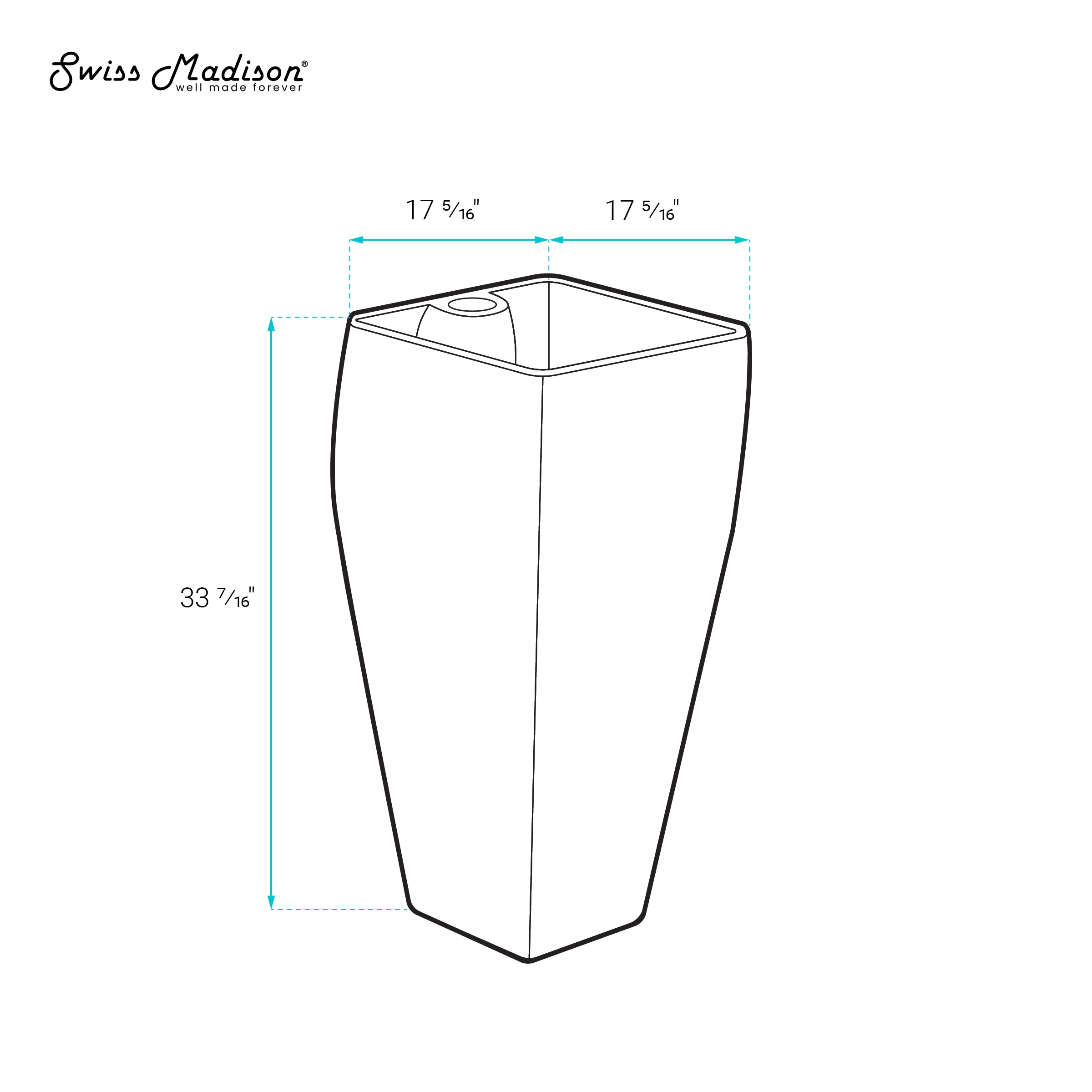 Swiss Madison SM-25-PSCHR03WH Complete-Pedestal-Lavatories - View #6