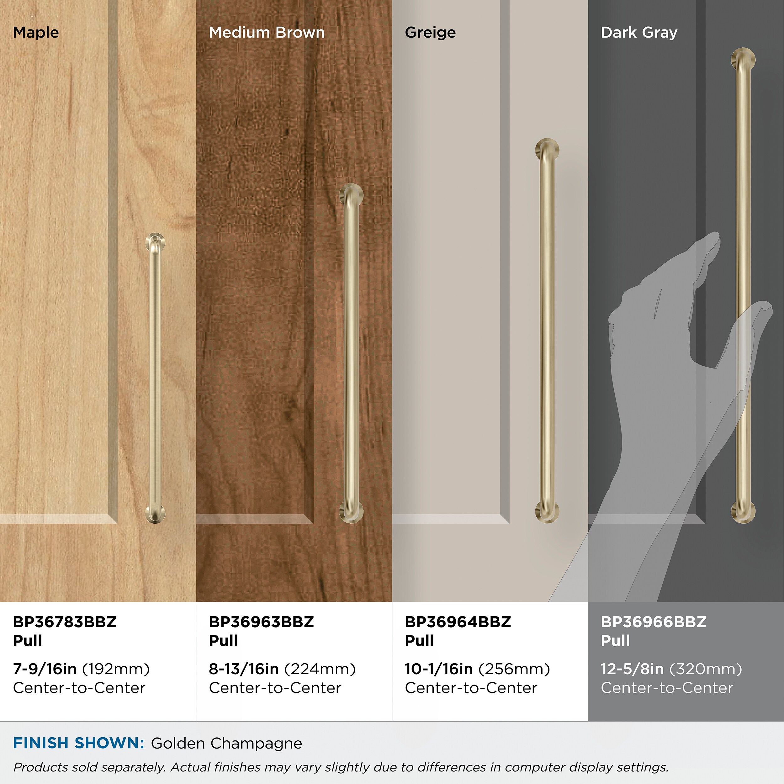 Amerock BP36966BBZ Cabinet-Pulls - View #7