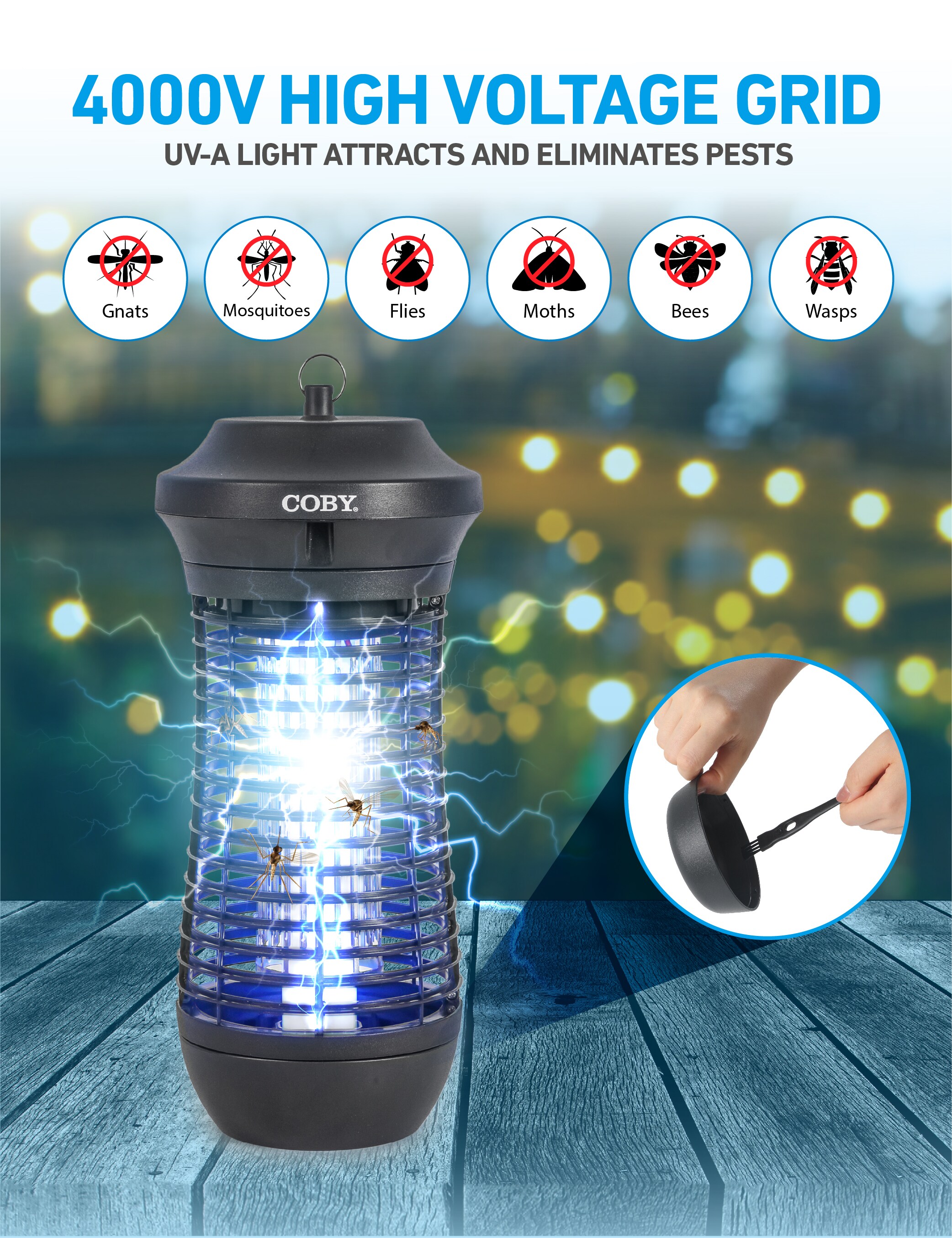 Bug Zapper Mosquito Insect Killer Lamp Electric Pest Wasp Fly