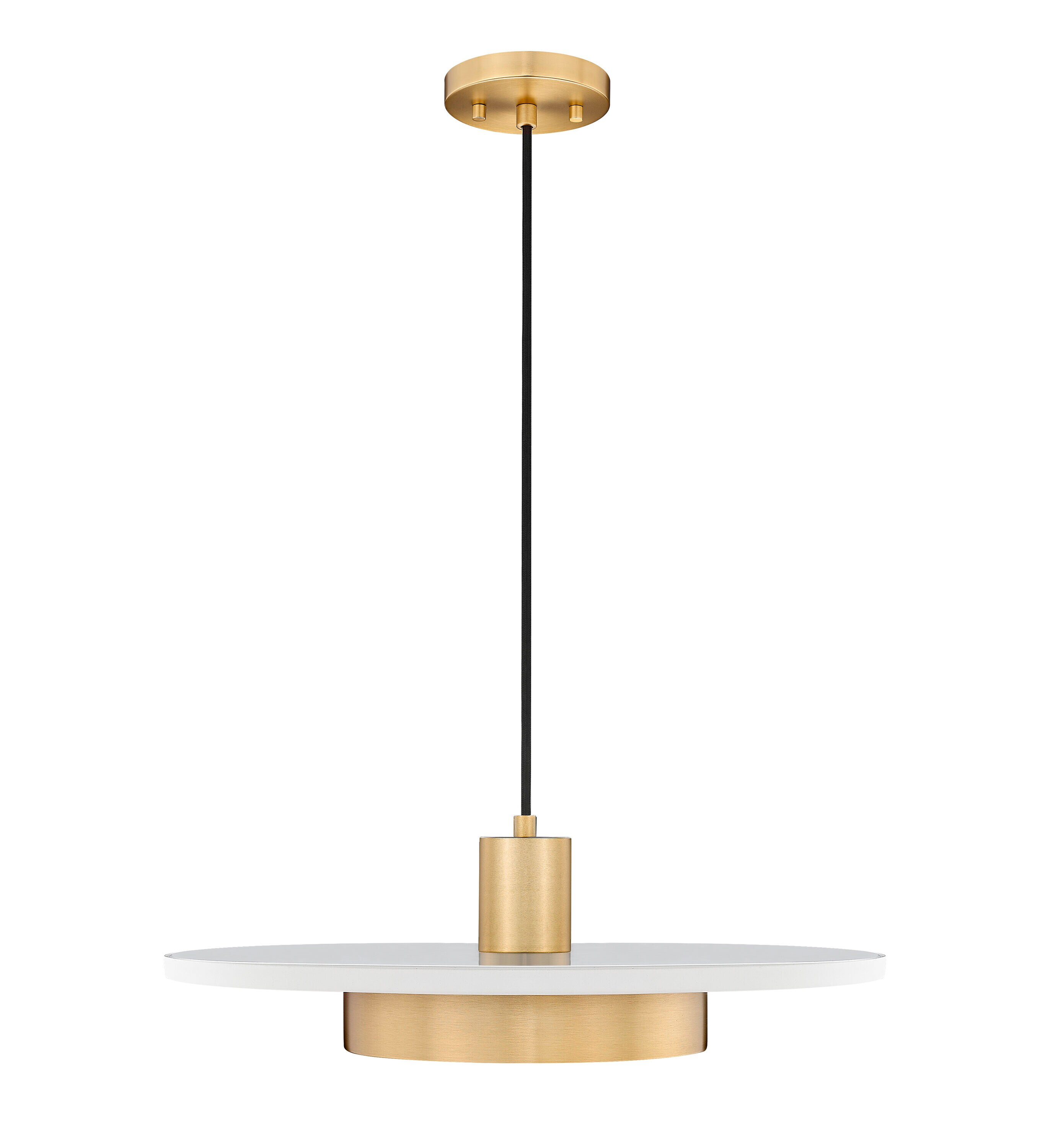 Z-Lite Ludo Matte White + Modern Gold 20 in 1 Light Pendant in the ...