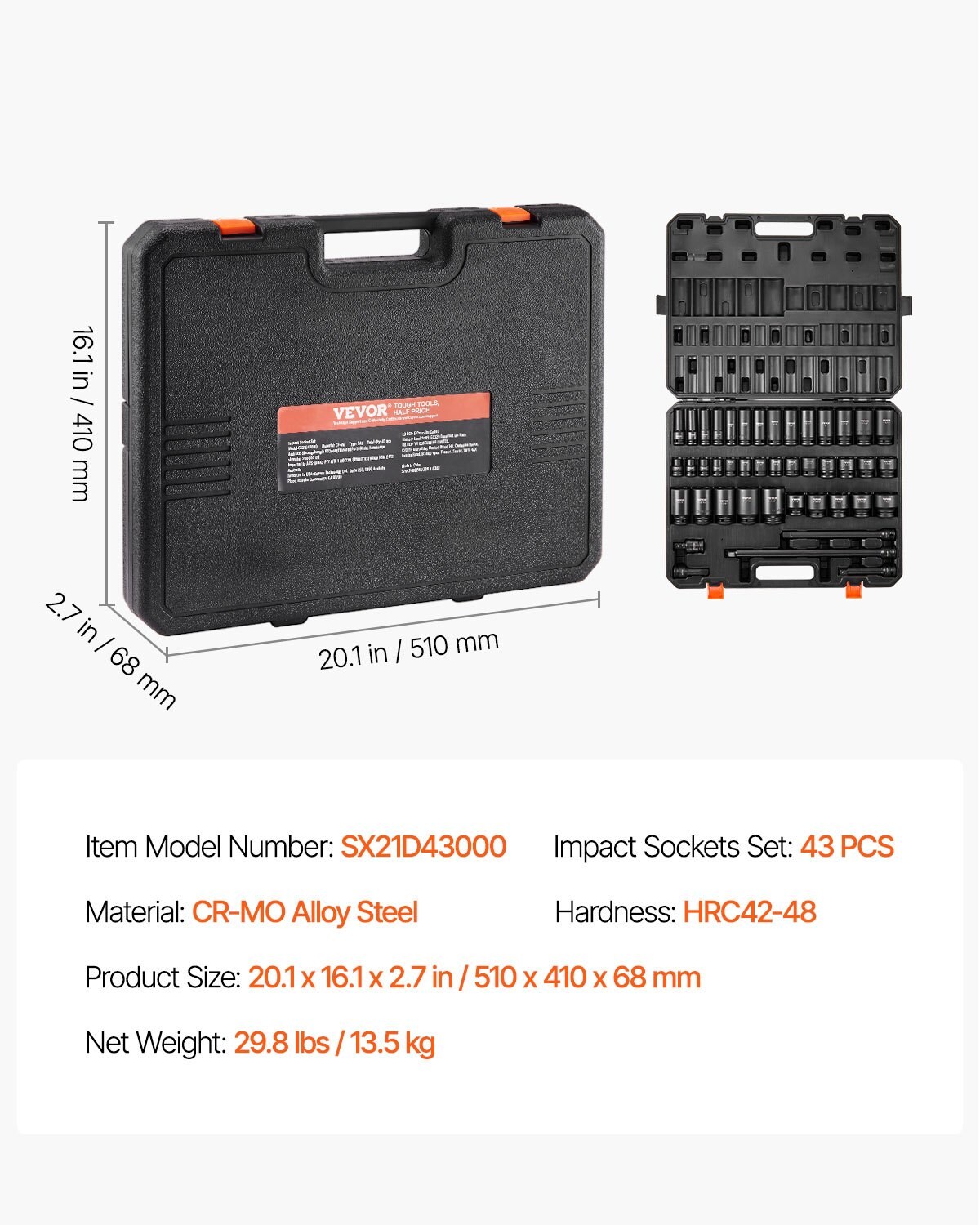 Wooakway FXLS0607-604E45 Mechanics-Tool-Sets - View #5
