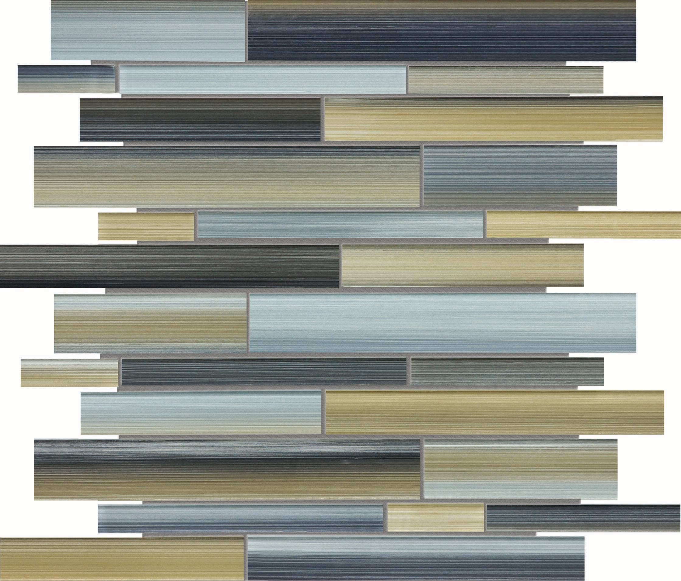 Anatolia Erosion 12-in x 12-in Glossy Glass Linear Subway Wall Tile (10-sq. ft/ Carton)
