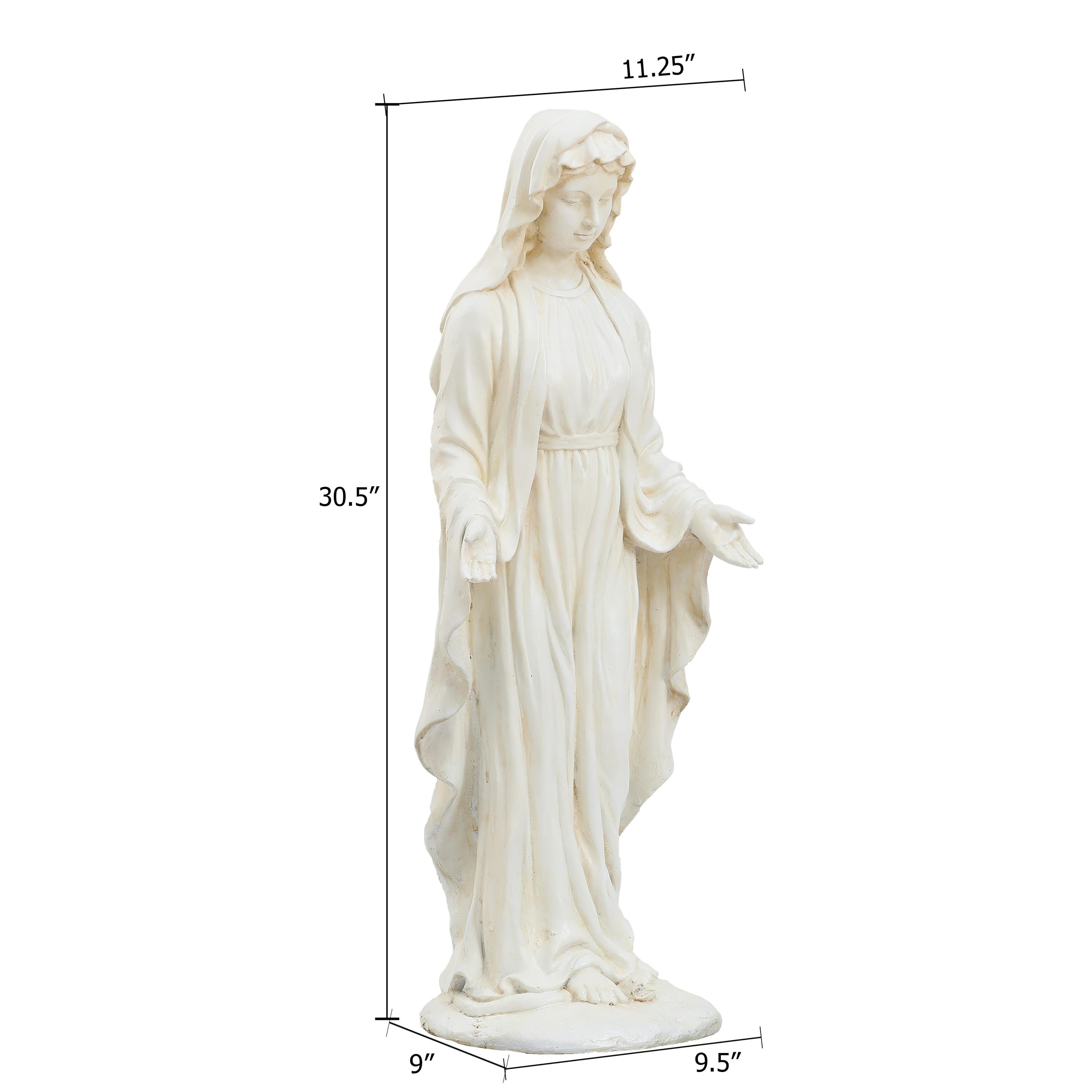 Luxen Home WH004-W Garden-Statue - View #14