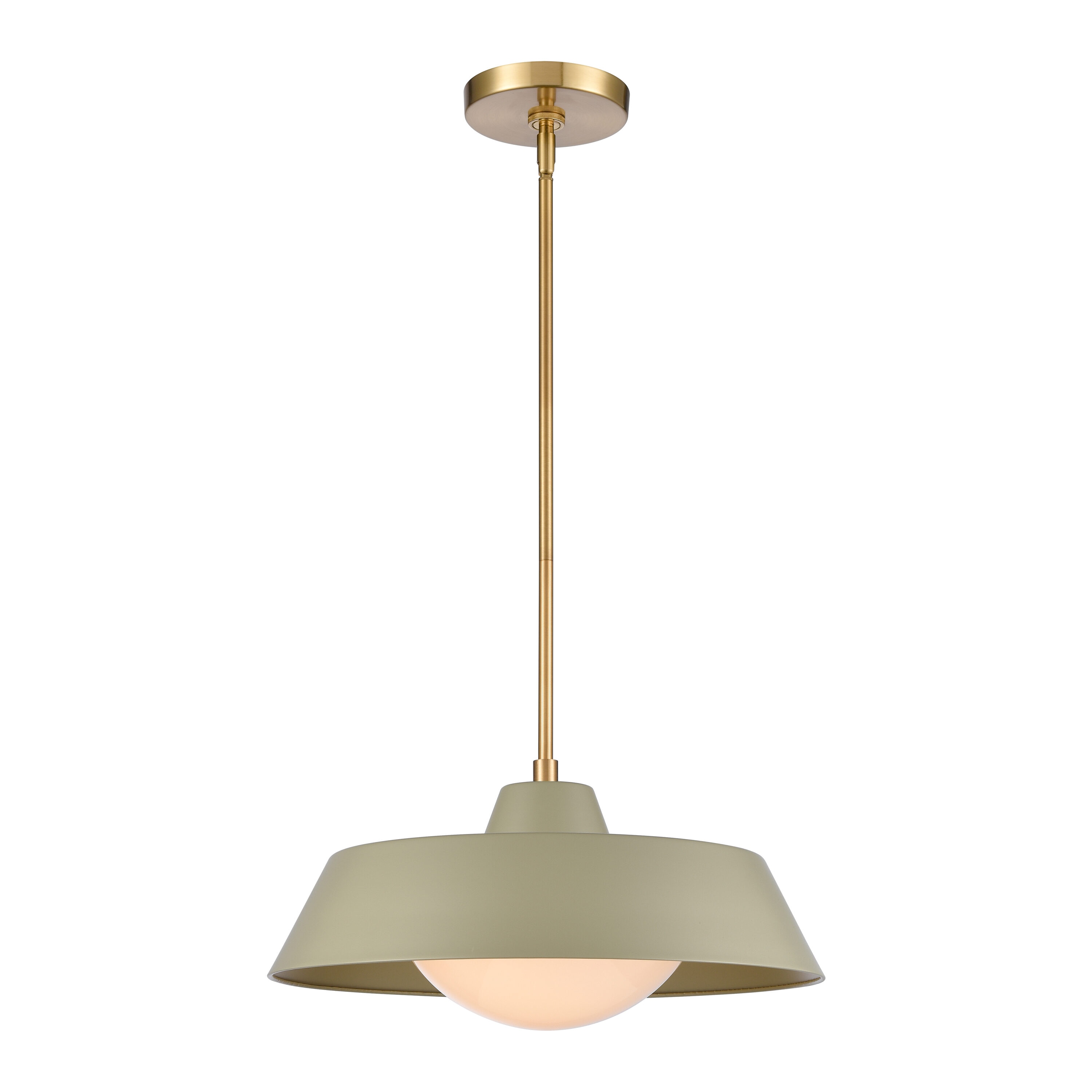 Westmore by ELK Lighting LW-202302010109 Lakeview Satin Brass Modern Dome Medium Hanging Pendant light