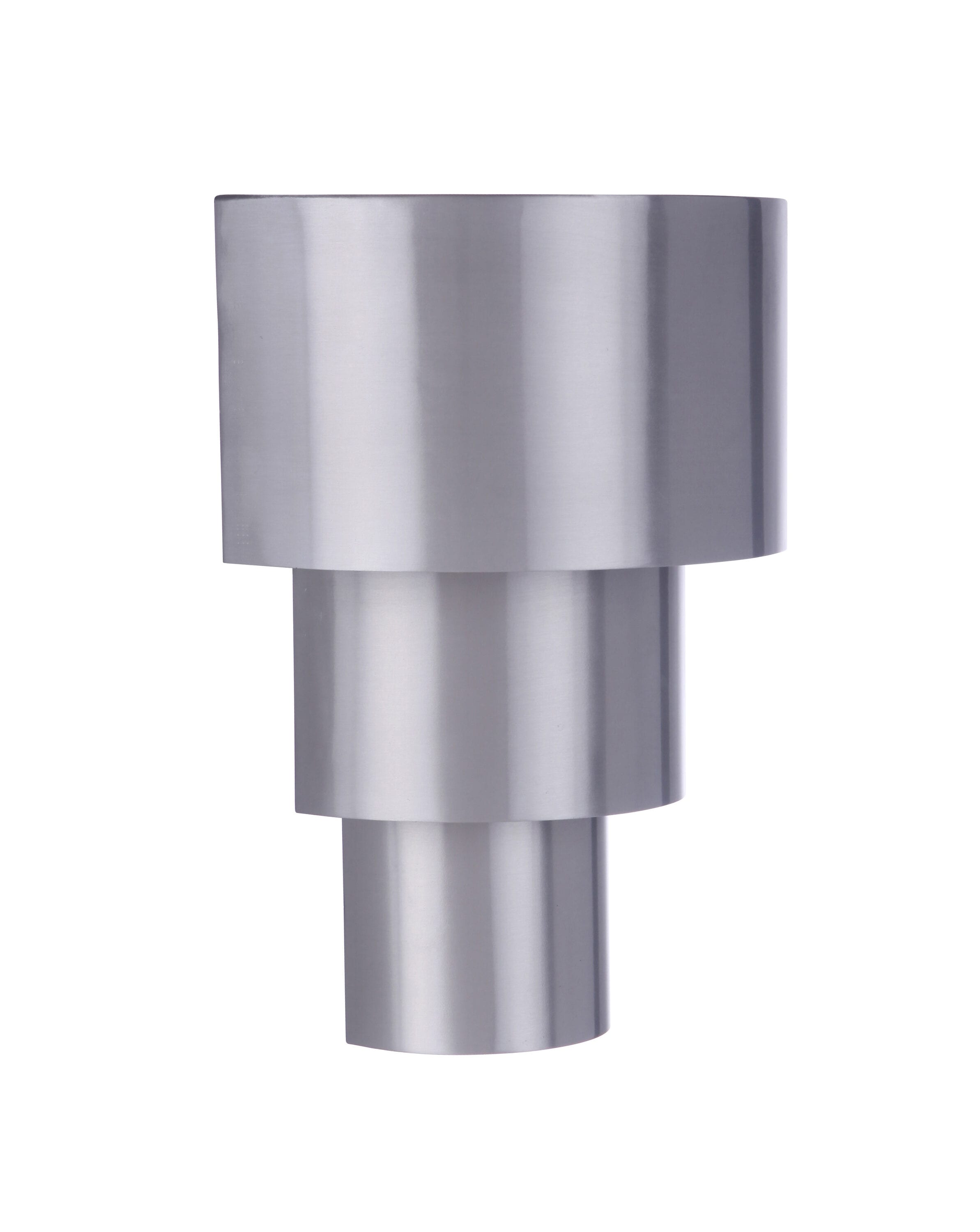 Satin Aluminum Tiered LED Outdoor Wall Sconce