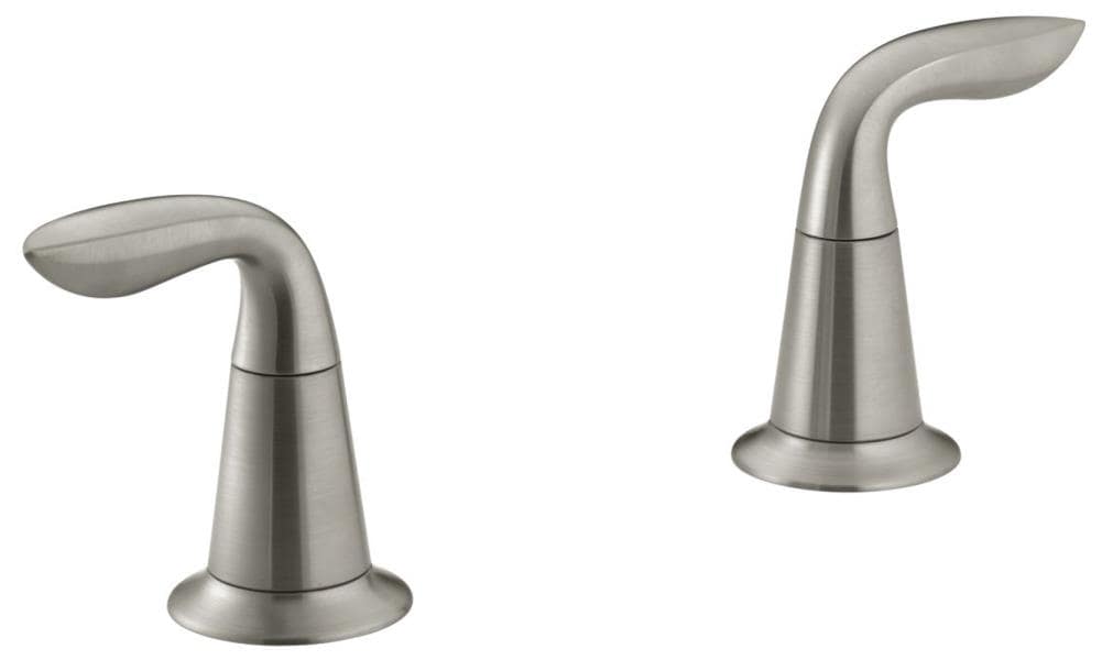 KOHLER T5325-4-BN 2-Pack Vibrant Brushed Nickel Lever Bathtub Faucet Handle