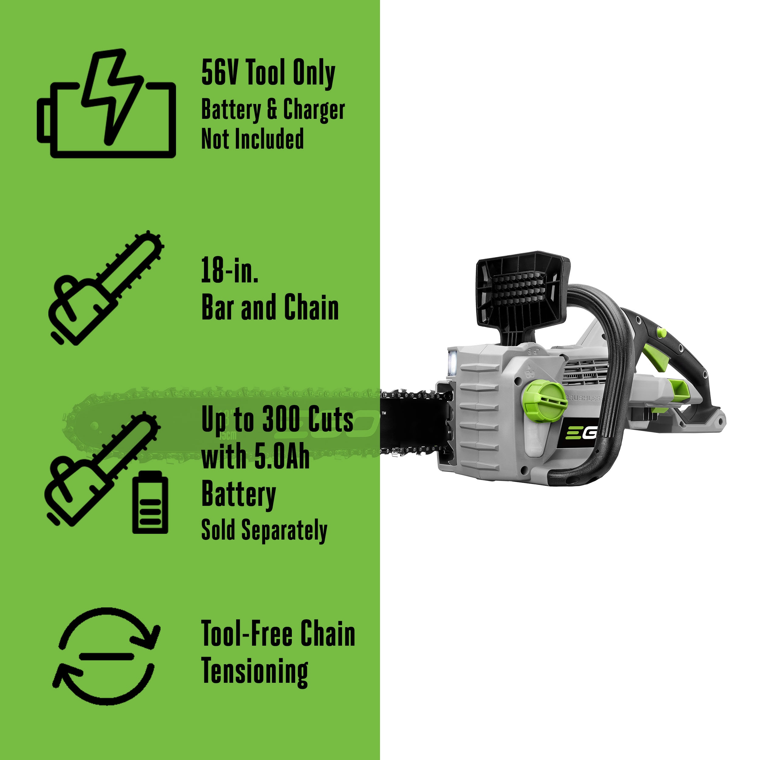 EGO CS1800 Cordless-Chainsaw - View #2