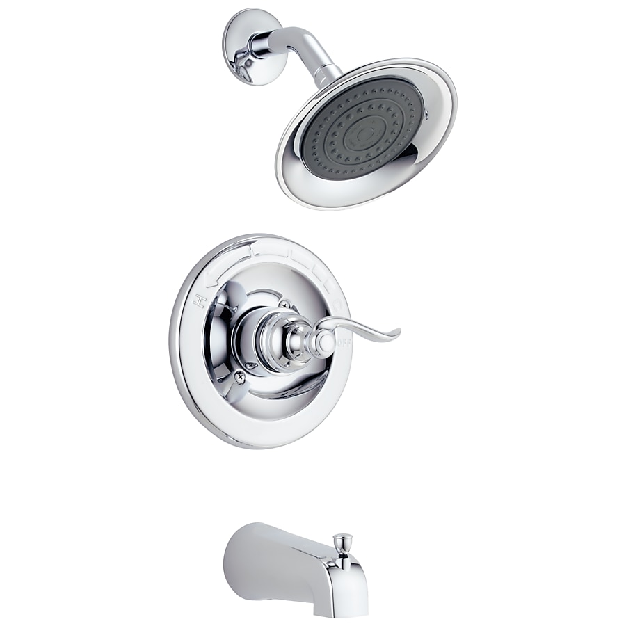 Delta Chrome 1-Handle Bathtub and Shower Faucet with Valve Delta Chrome 1-Handle Bathtub and Shower Faucet with Valve