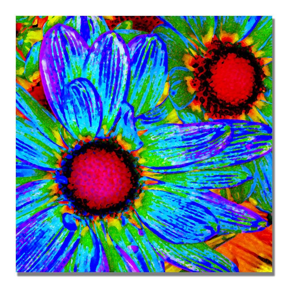 Exotic Multi Color Flower Petals - Floral Canvas Art Print 