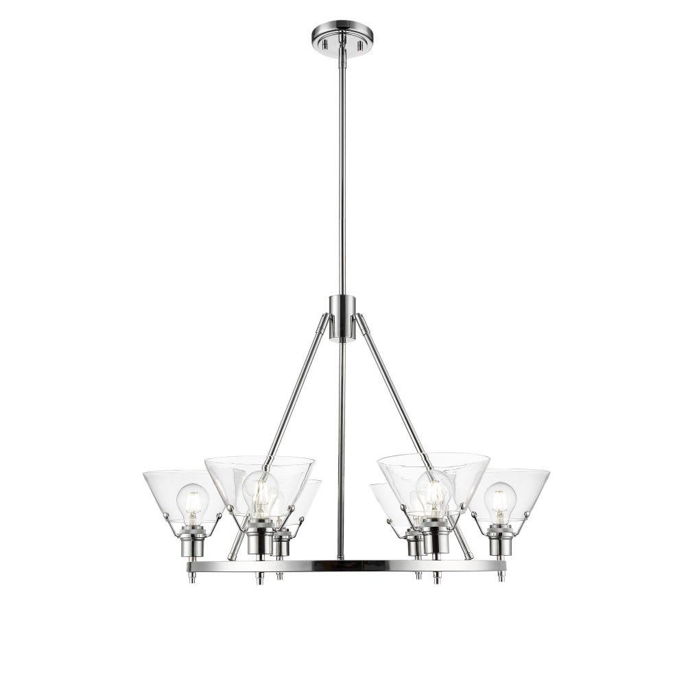 Golden Lighting Orwell 6-Light Chrome Incandescent Chandelier