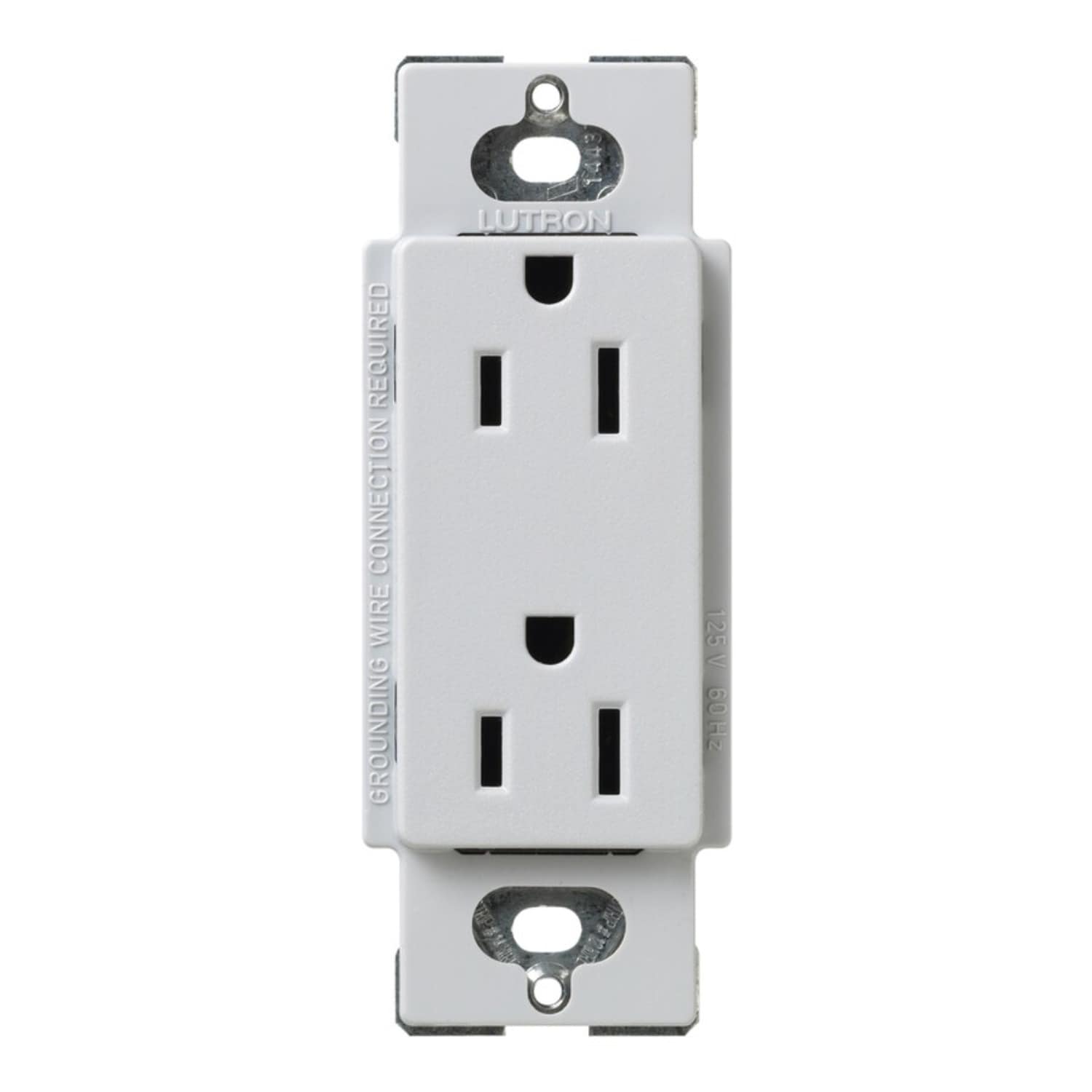 Lutron SCR-20-PD Claro 20-Amp 120-volt Residential Decorator Outlet, Palladium