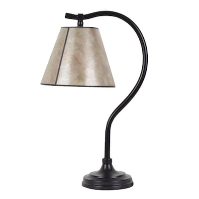 Bronze Table Lamp With Mica Shade, How To Choose A Replacement Lamp Shade Size
