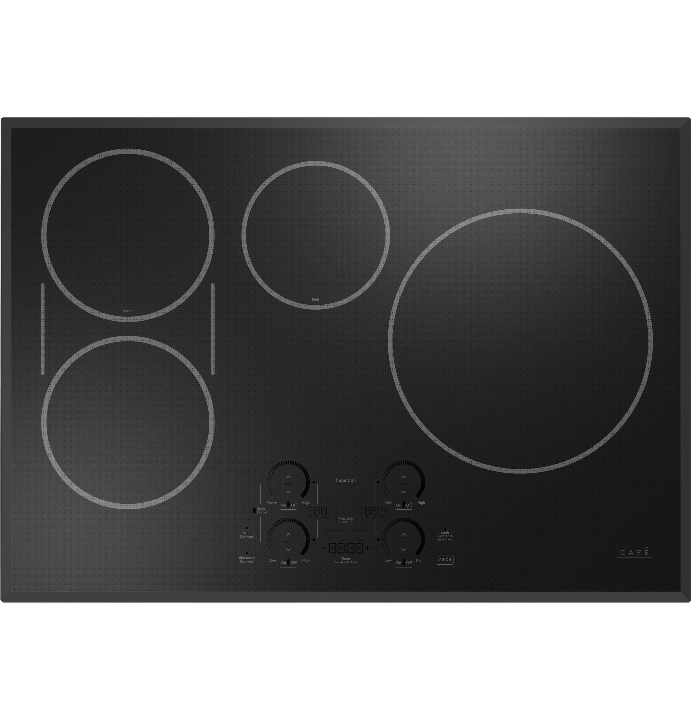 Portable Touch Induction Cooktop with LED Screen, 1000W Countertop