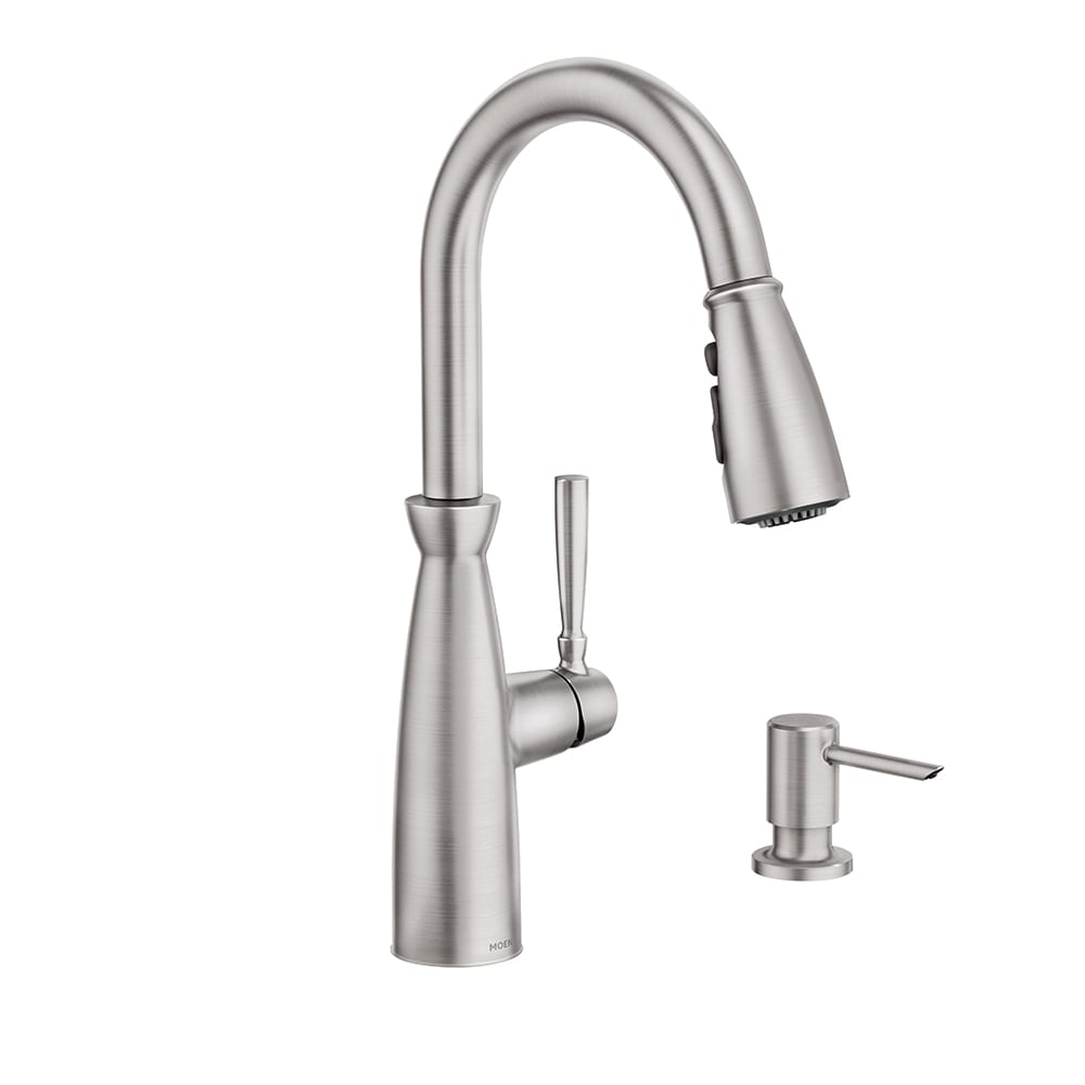 Moen Surie Spot Resist Stainless Single Handle Pull-down Kitchen Faucet