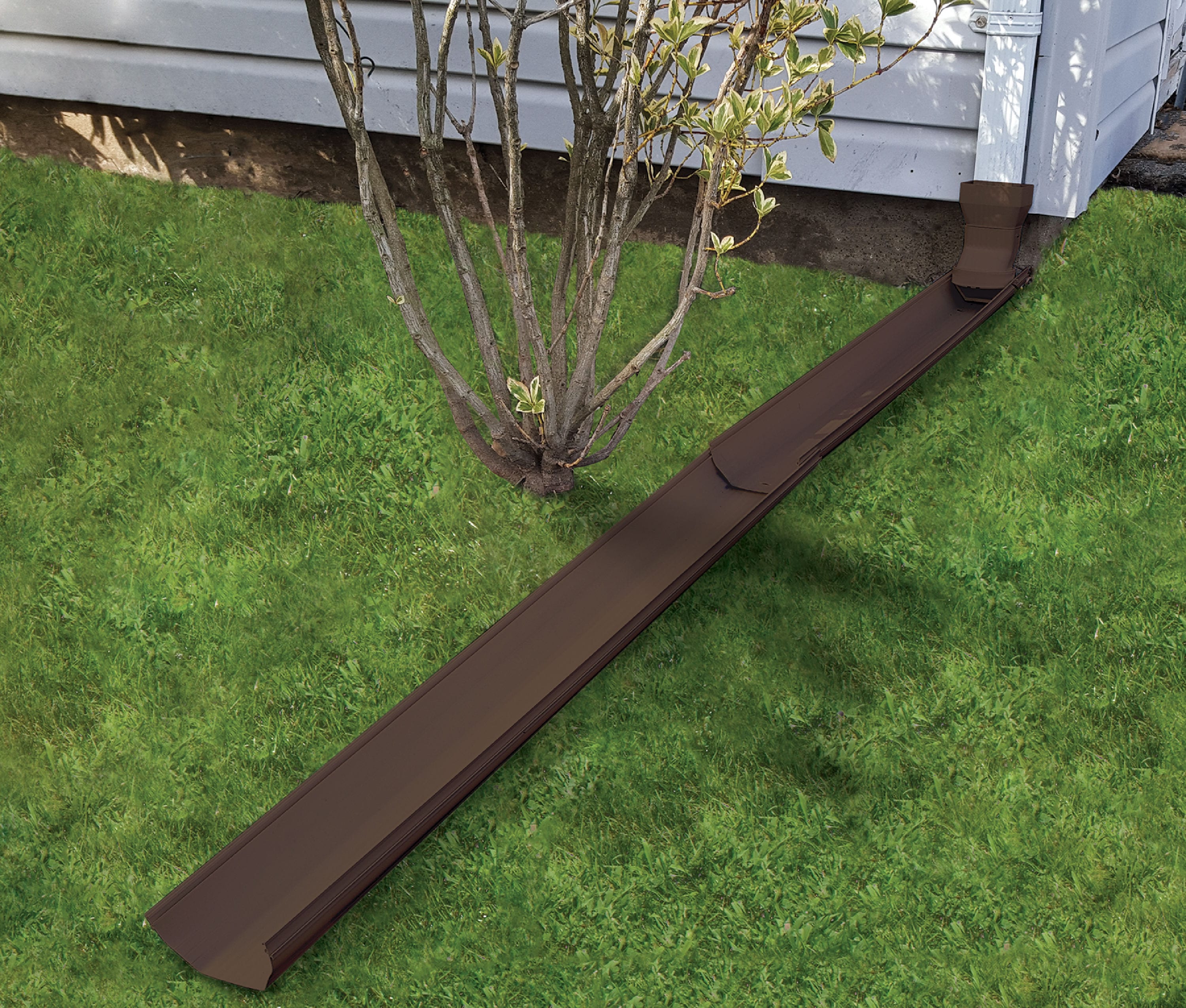 Spectra Metals Brown Downspout Ext GRNDSPTRB 