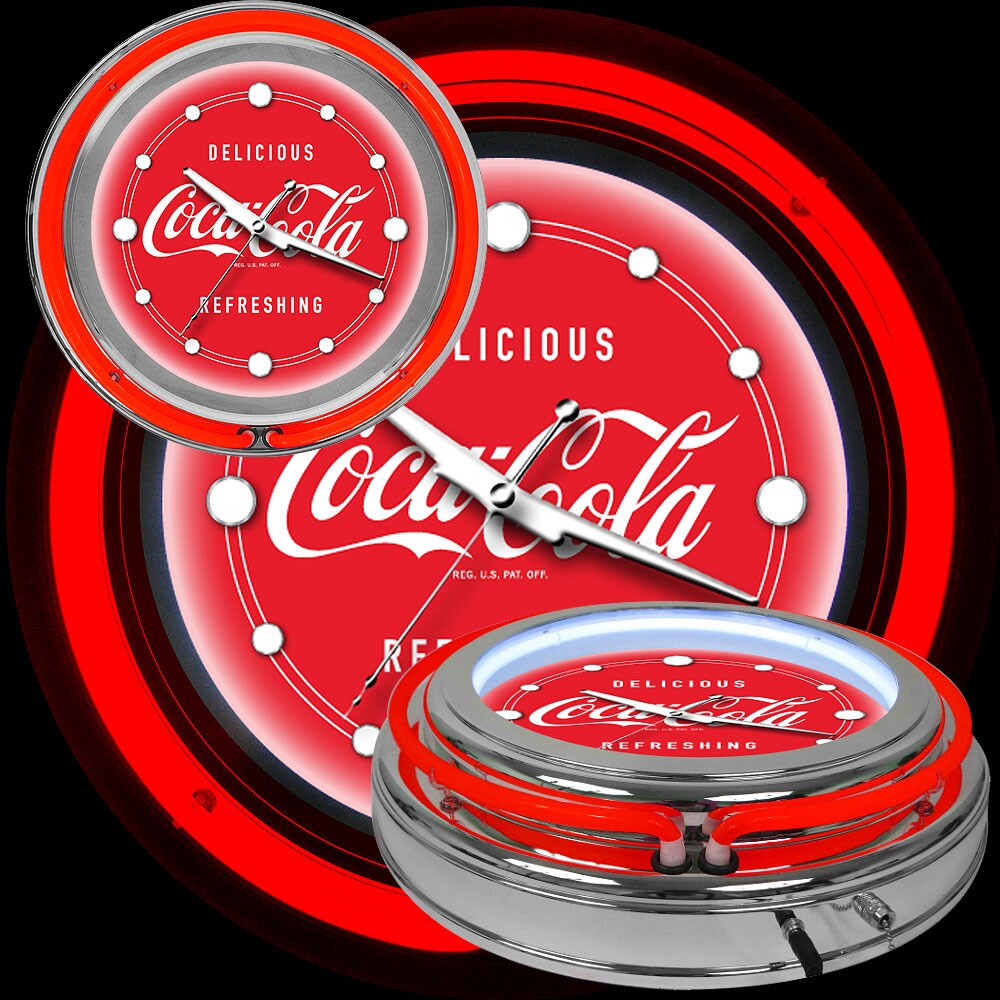 Trademark Gameroom Coca Cola Neon Clock - Delicious Refreshing