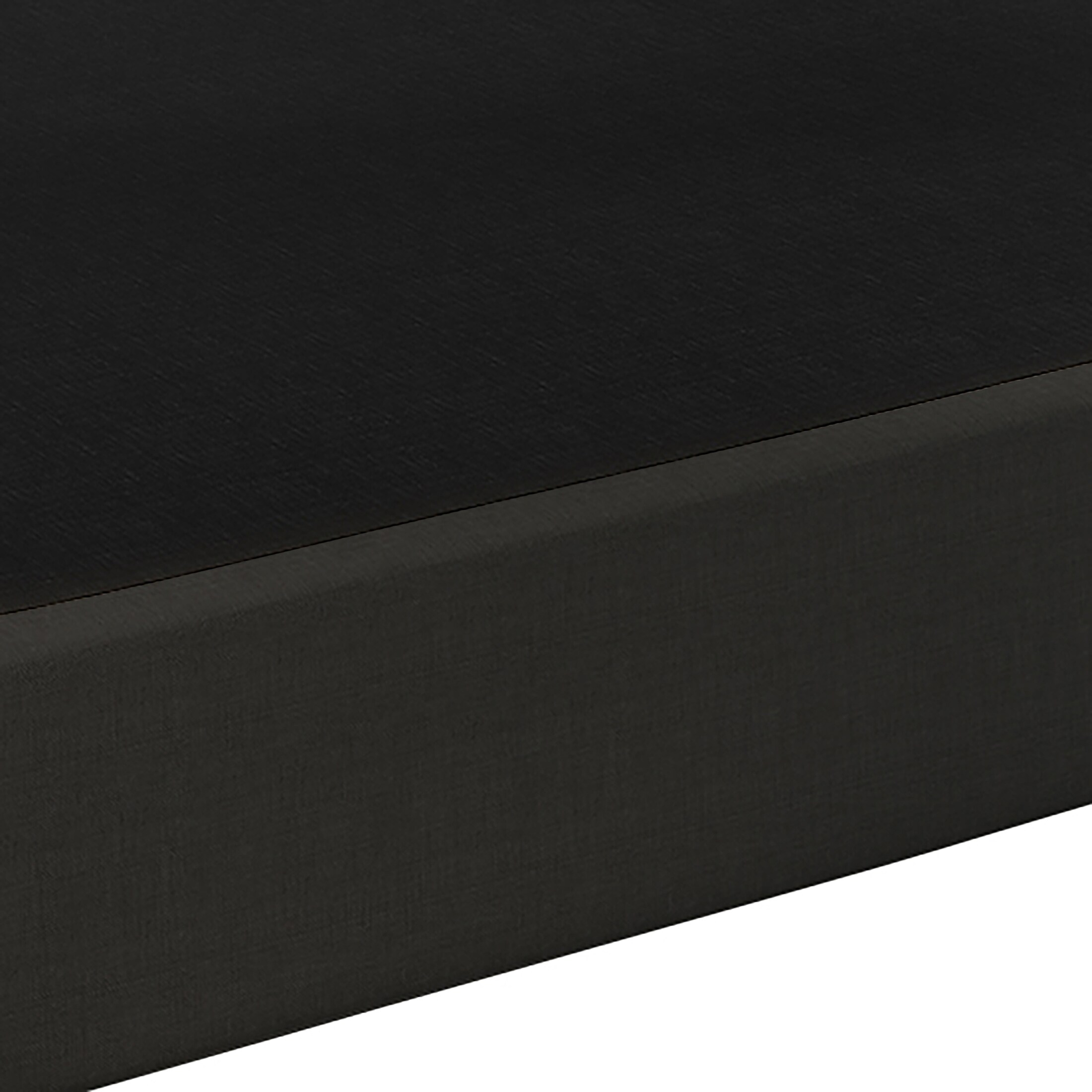 CraftPorch 5-Inch Black Metal Box Spring with Linen Cover - Queen
