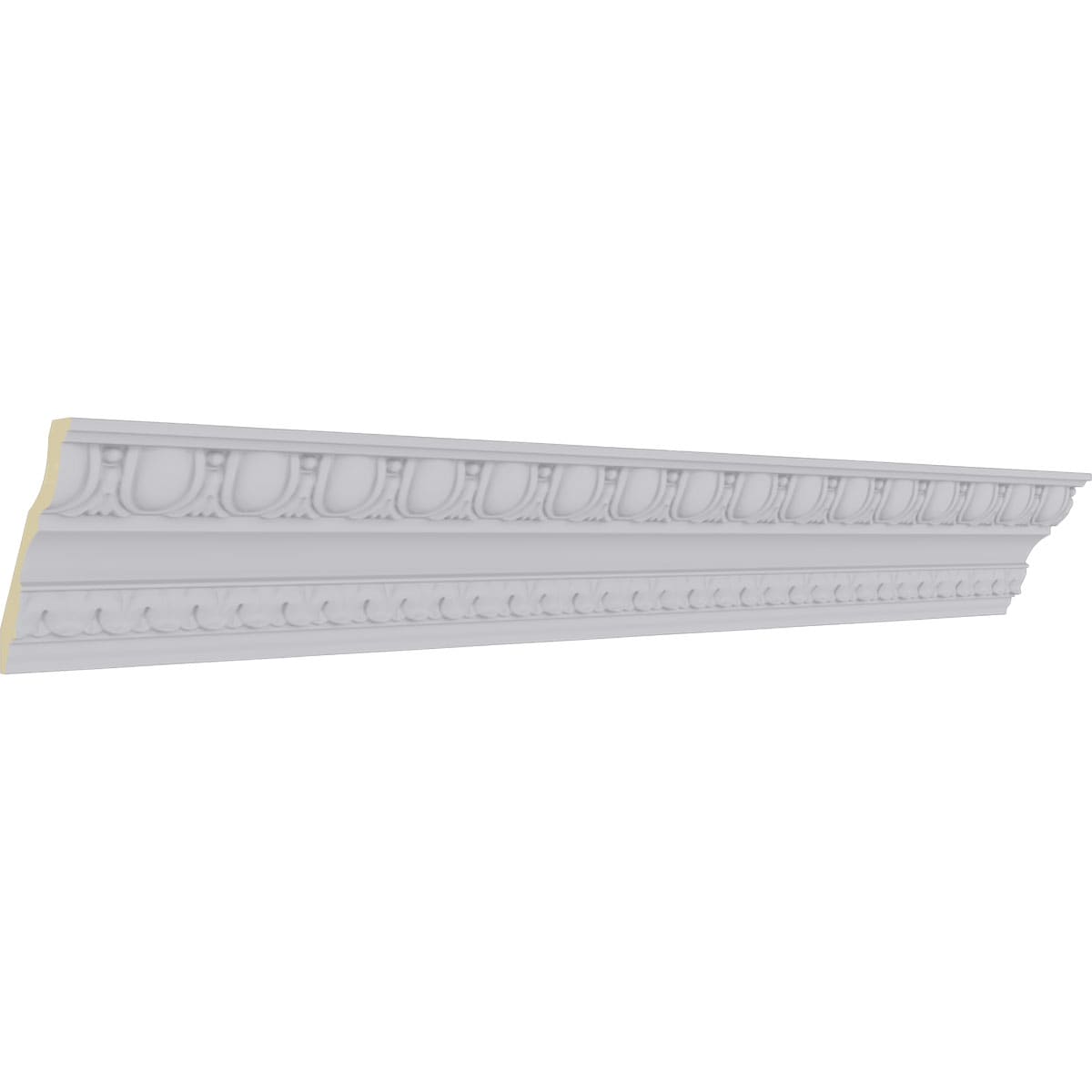 Bedford Egg and Dart White Urethane Crown Moulding