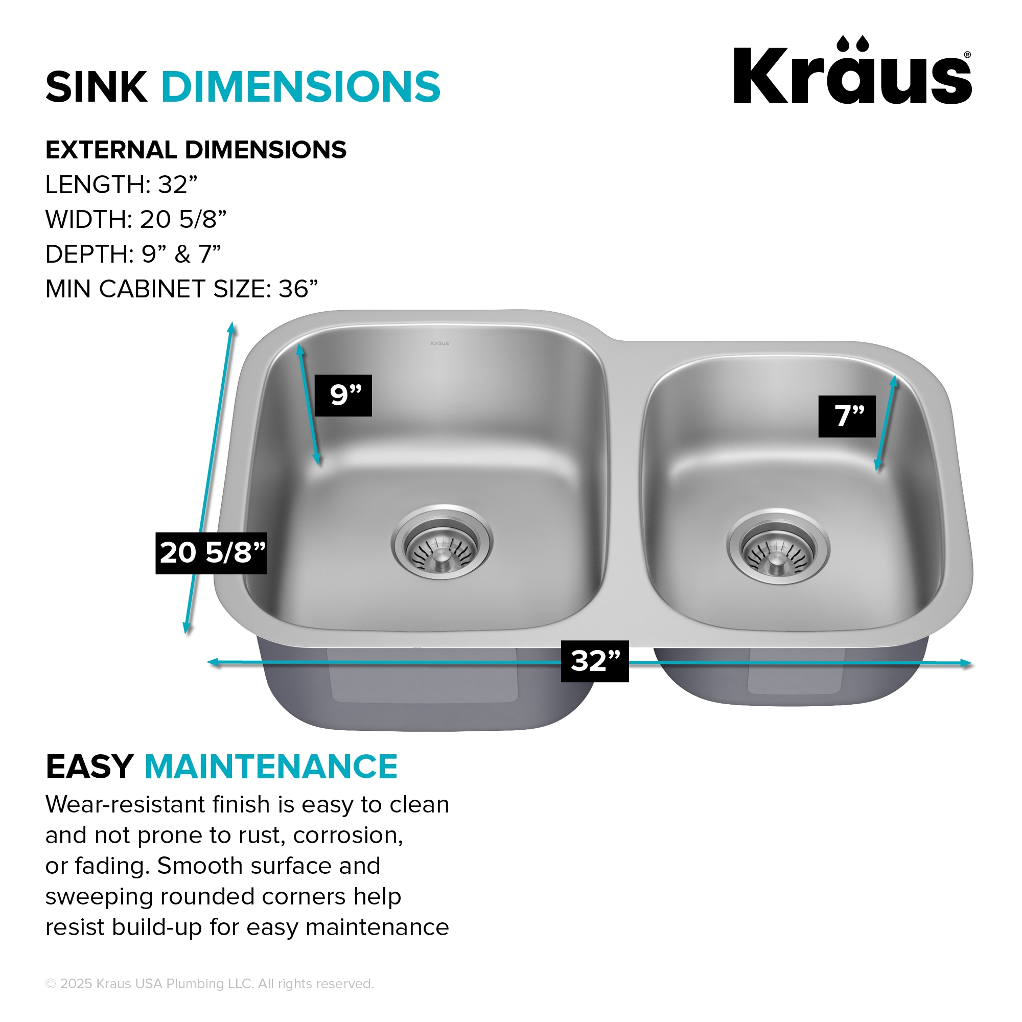 Kraus KBU24-100-75MB Kitchen-Sinks - View #6