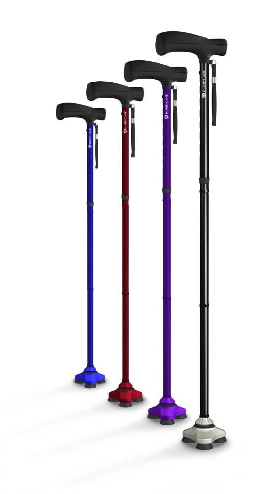 HurryCane 37.5-in Adjustable Height Aluminum Offset Medical