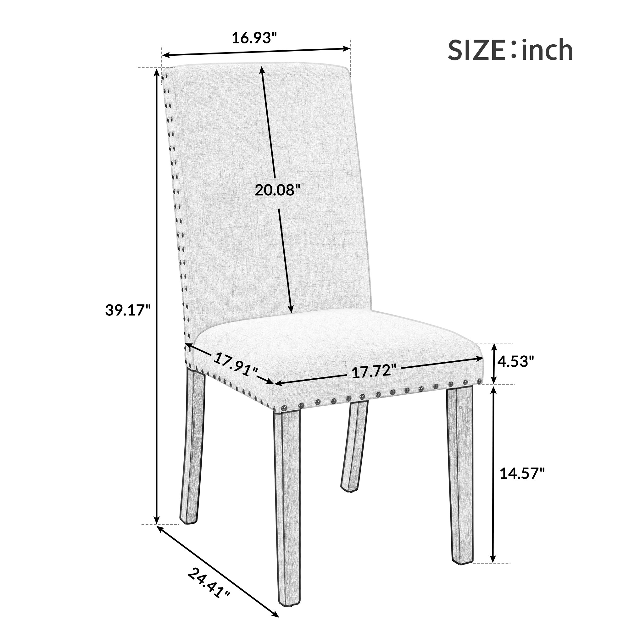 Clihome ZB-PH-009-2-CM Dining-Chairs - View #2