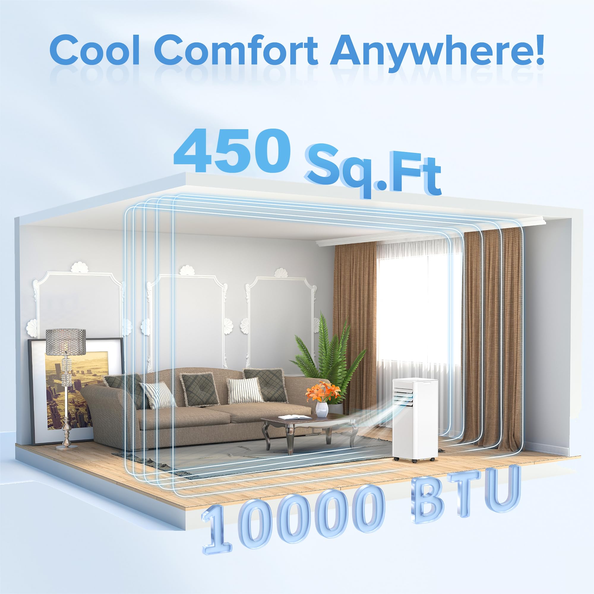 COWSAR A4216F-10K-KA Portable-Air-Conditioners - View #3