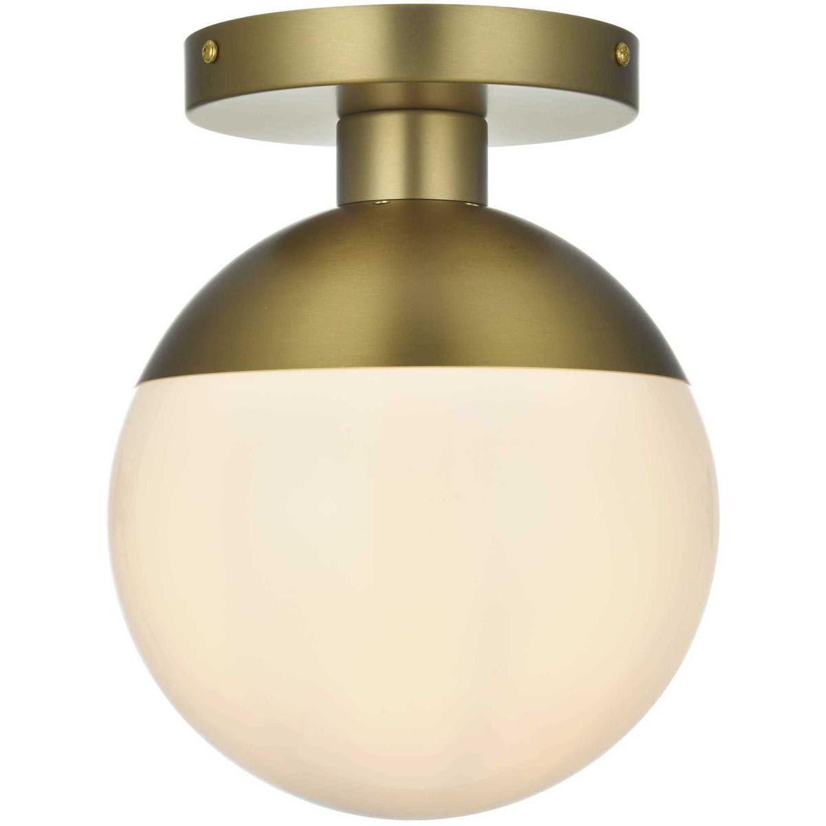 Elegant Lighting 2851883 Living District LD6050SG Eclipse Flush Mount Satin Gold