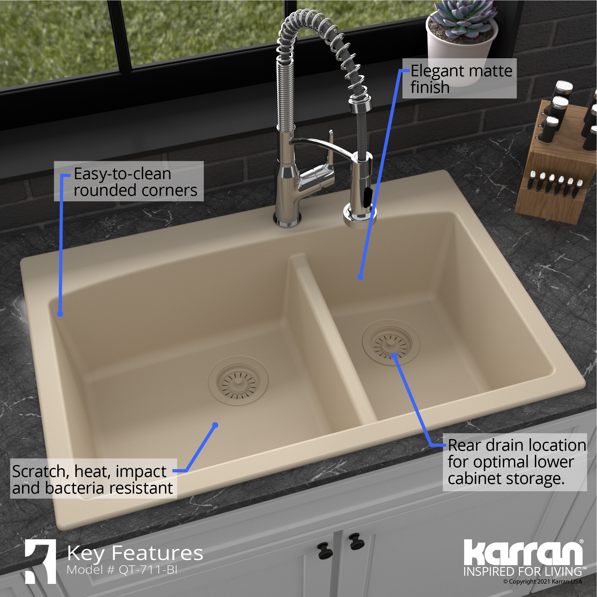 Karran QT-711-BI Kitchen-Sinks - View #7