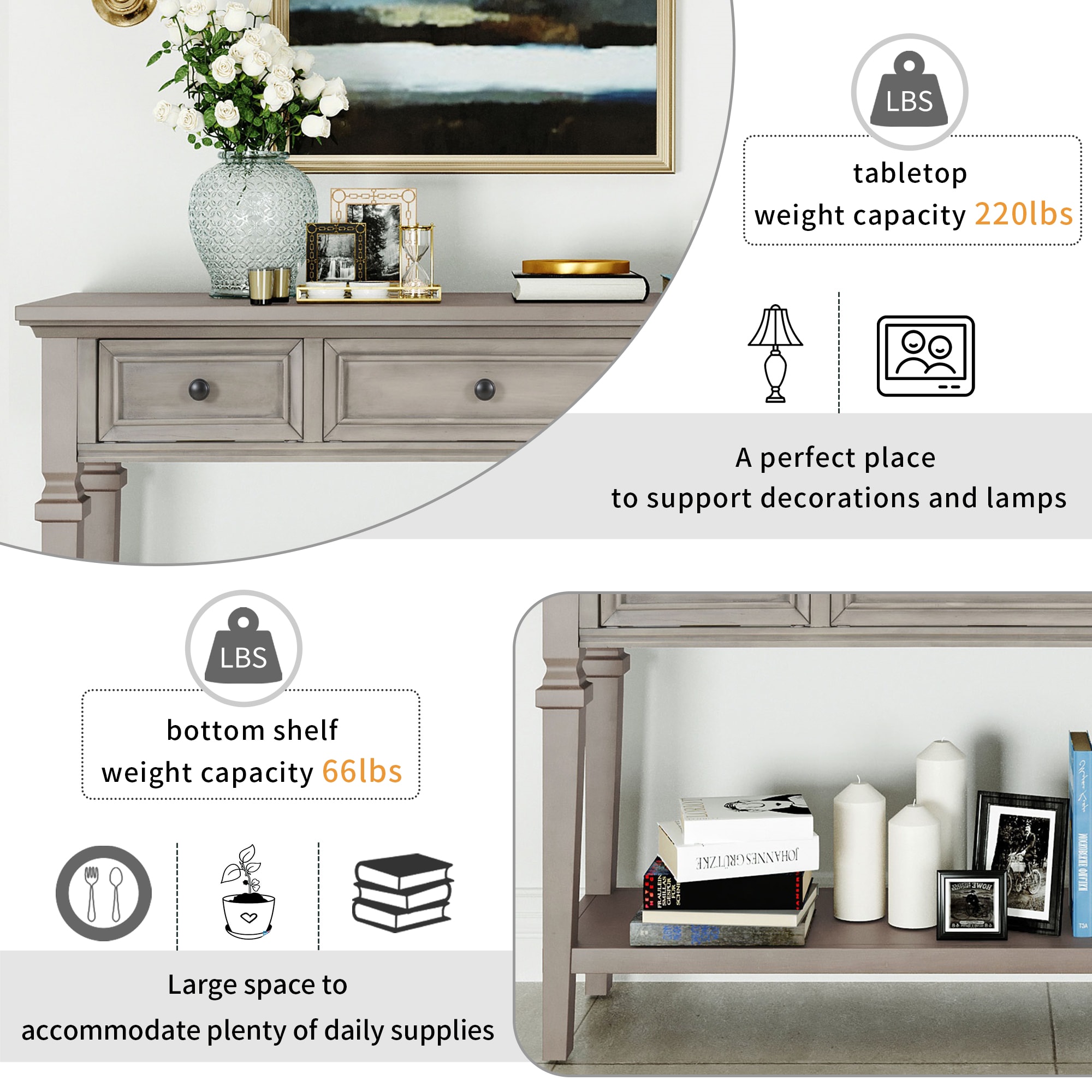ModernLuxe WF199599AAE Console-Sofa-Tables - View #6