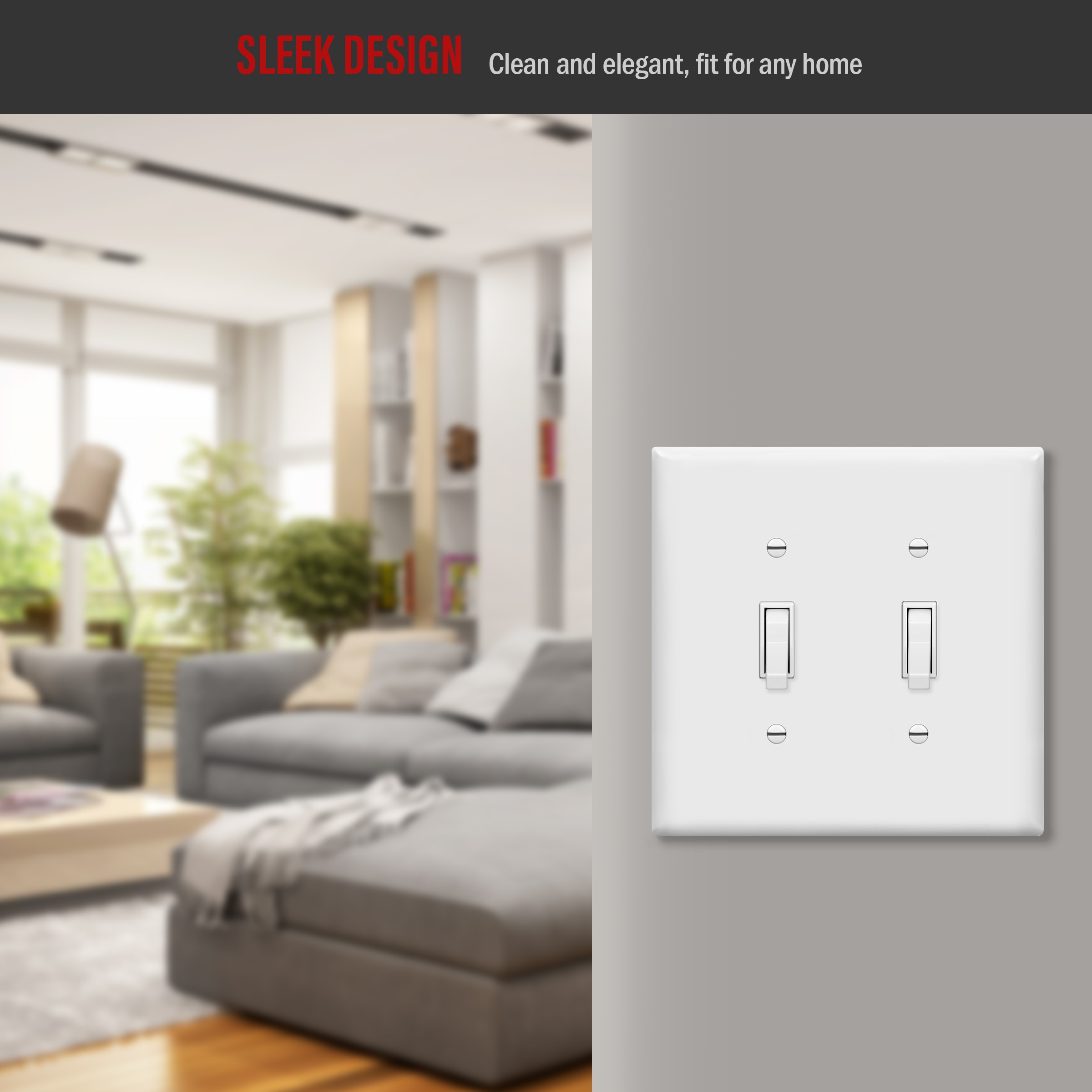 Top Greener 8812M-W-3PCS Electrical-Wall-Plates - View #3