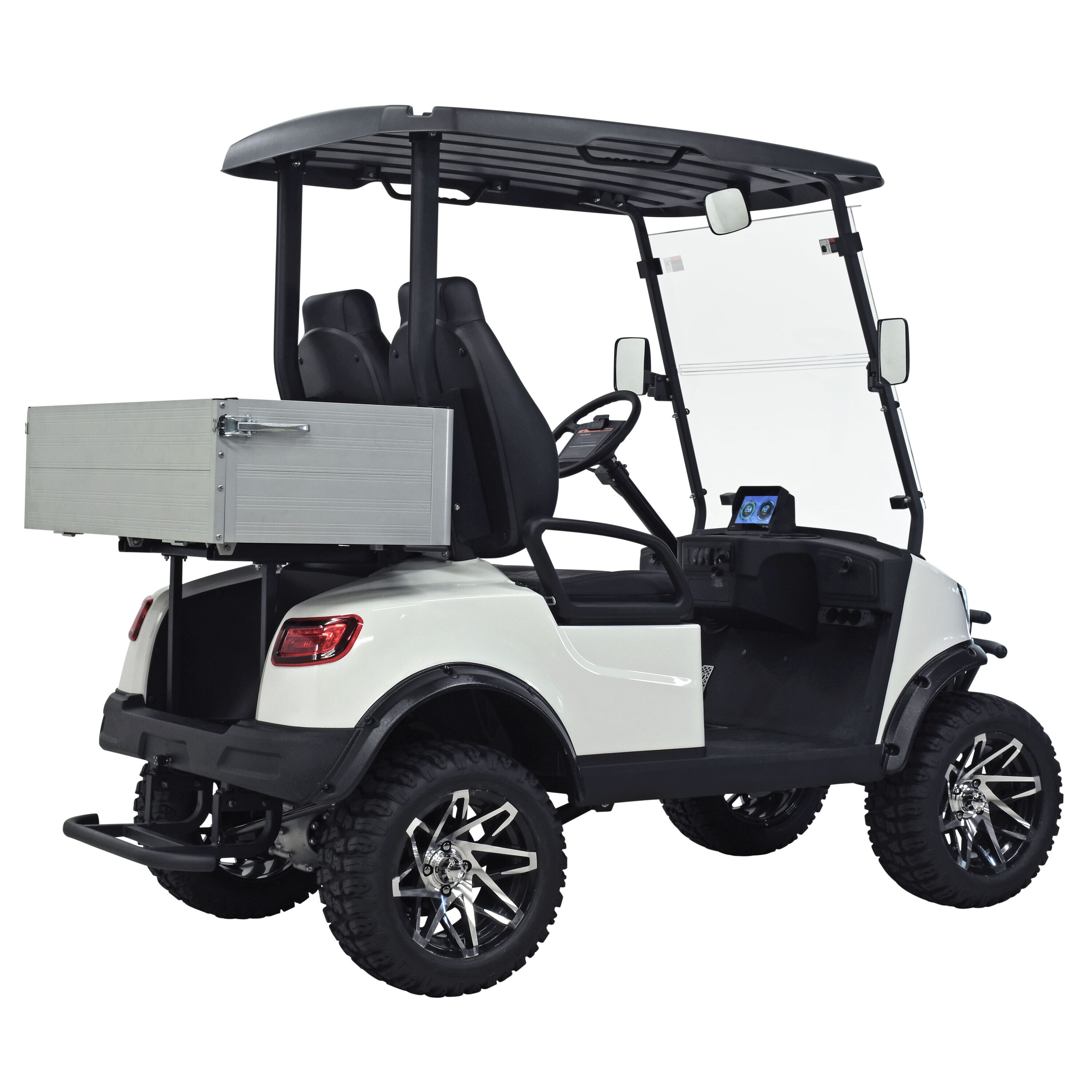 KANDI 2 Seat Electric Golf Cart with Tilting Cargo Bed and