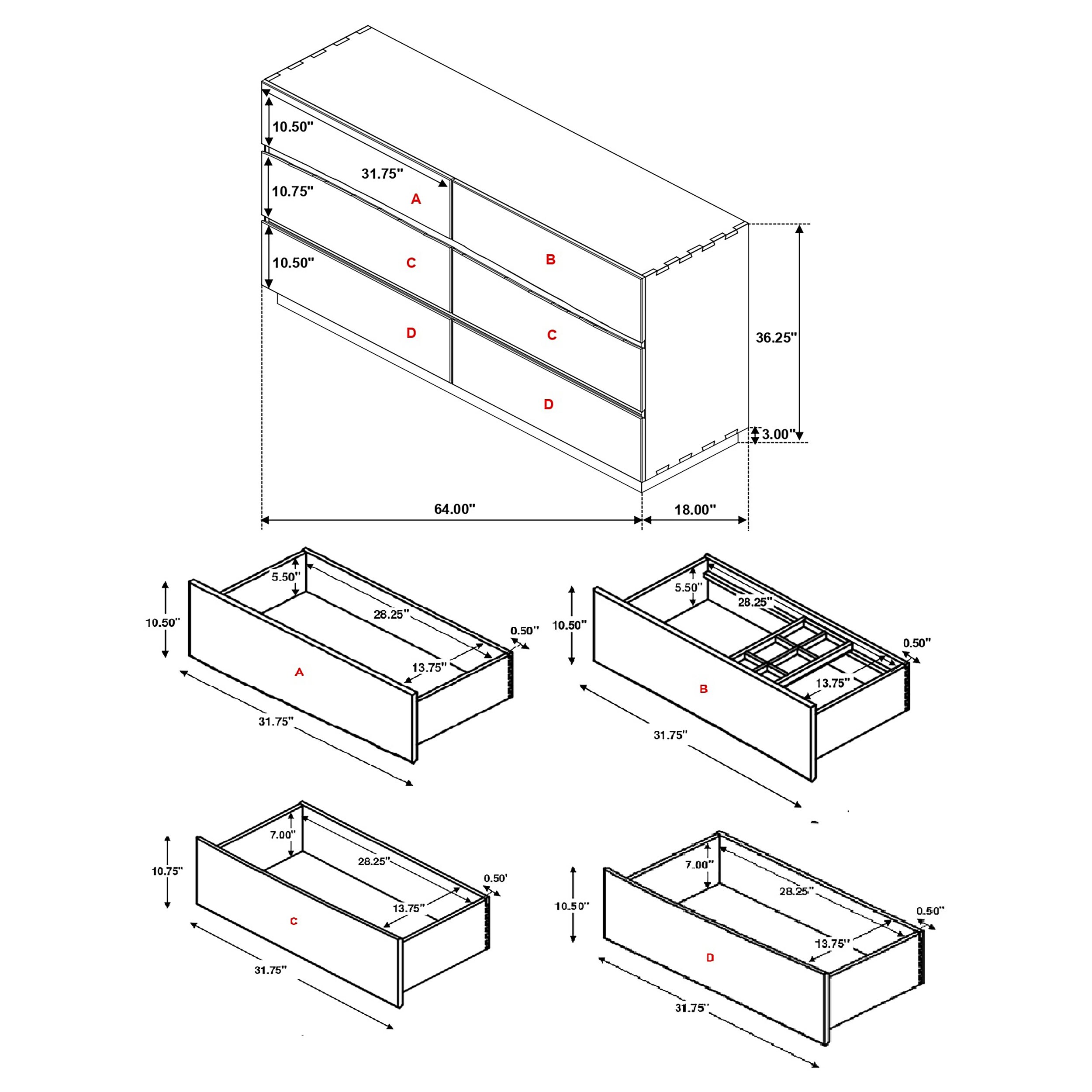 Vynxaria LS0514-B062P523380 dressers - View #3