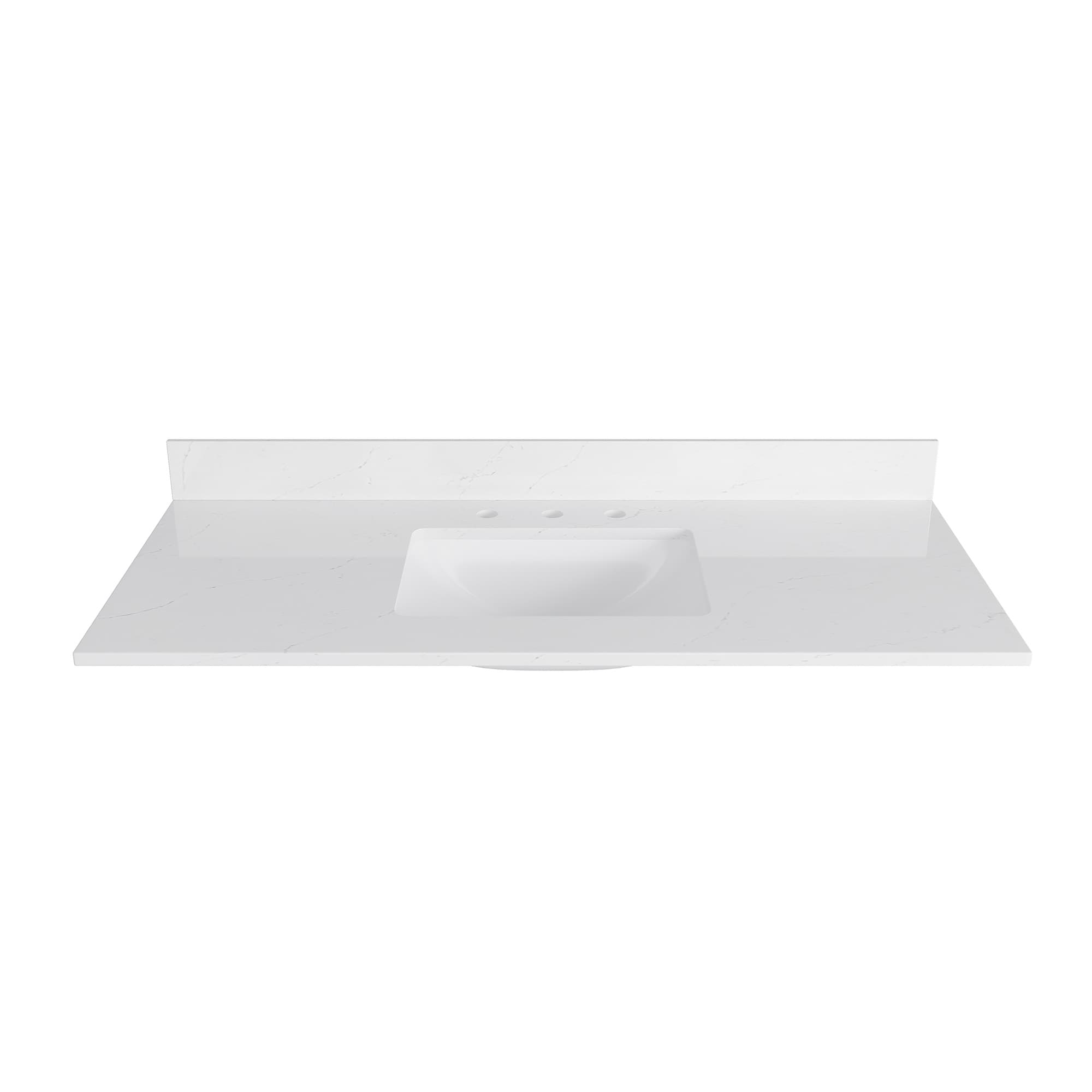 Bianco Bella 49'' White Quartz Undermount Single Sink Vanity Top