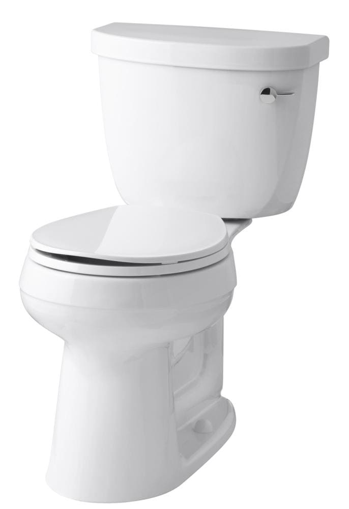Kohler Cimarron White Round Chair, Kohler Cimarron Comfort Height Round Front Chair Toilet Bowl Only
