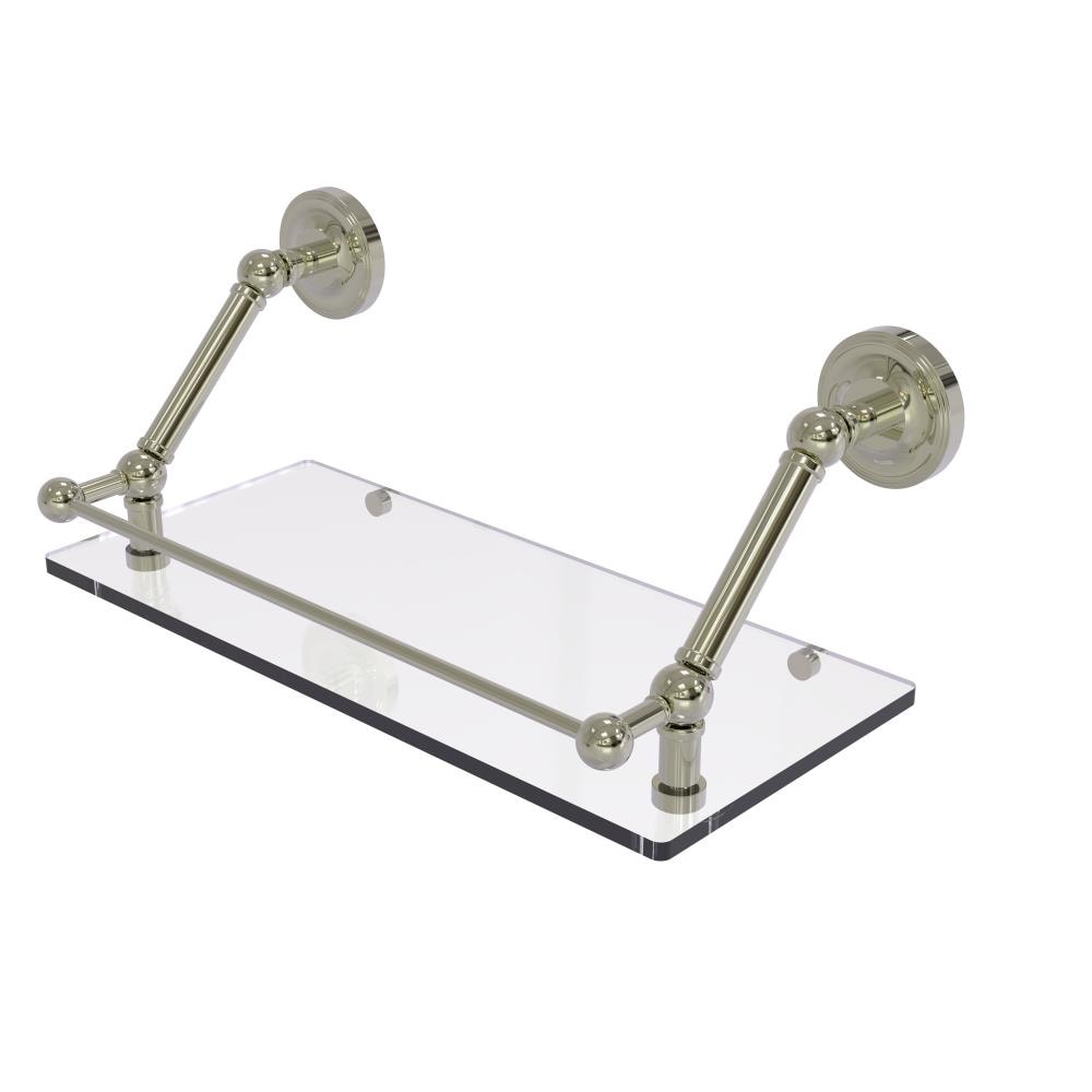Allied Brass PR-1-18-GAL-PNI Prestige Regal Polished Nickel Wall mount Bathroom Shelf ( 18-in x 8-in x 8-in )