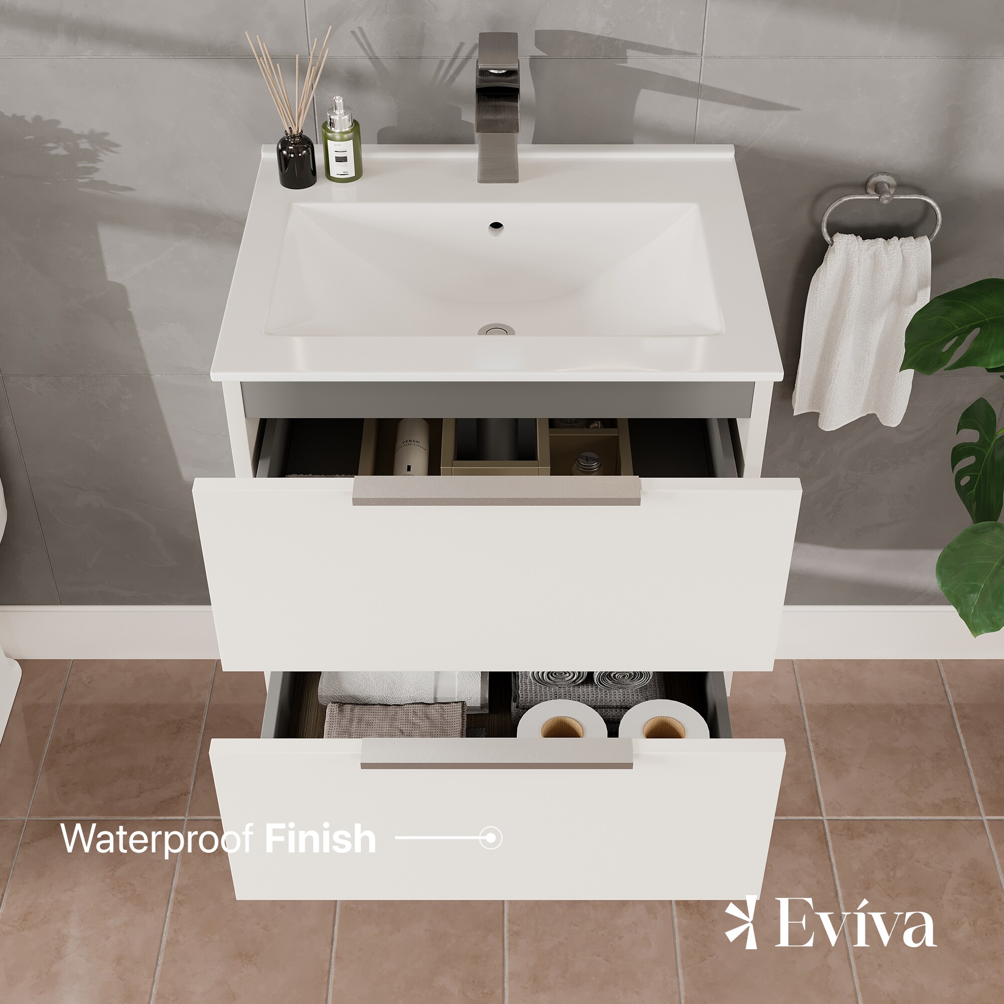 Eviva EVVN523-24WH Bath-Vanity-Combo - View #3
